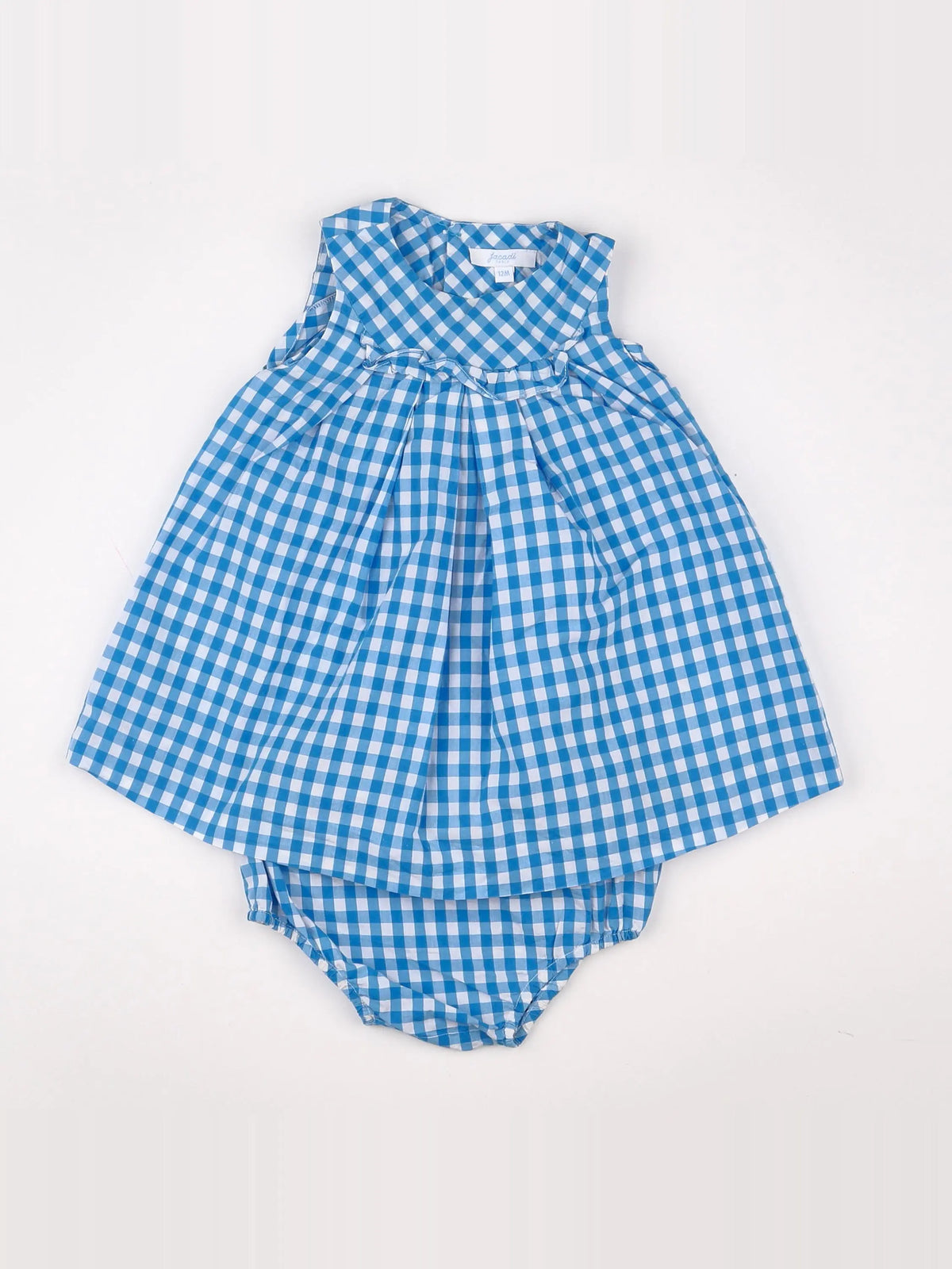 Jacadi - robe bleu, blanc - 12 mois