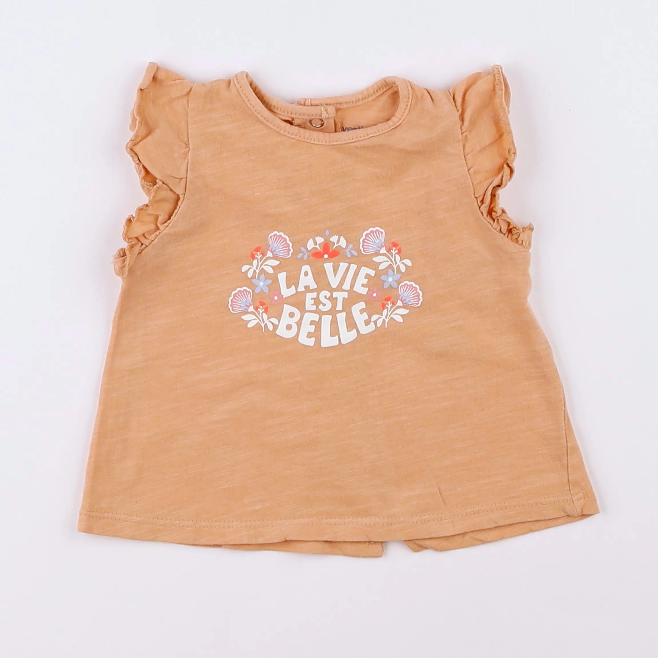 Vertbaudet - tee-shirt rose - 3 mois