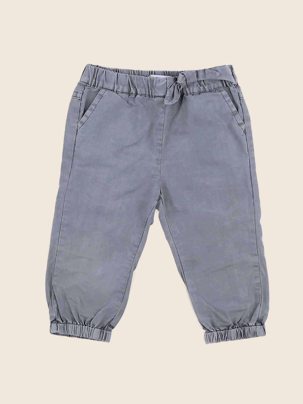 Vertbaudet - pantalon gris - 9 mois