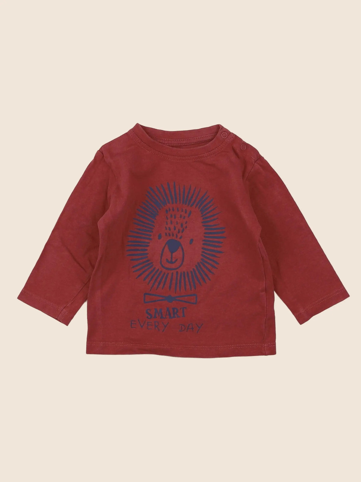 Vertbaudet - tee-shirt rouge - 3 mois