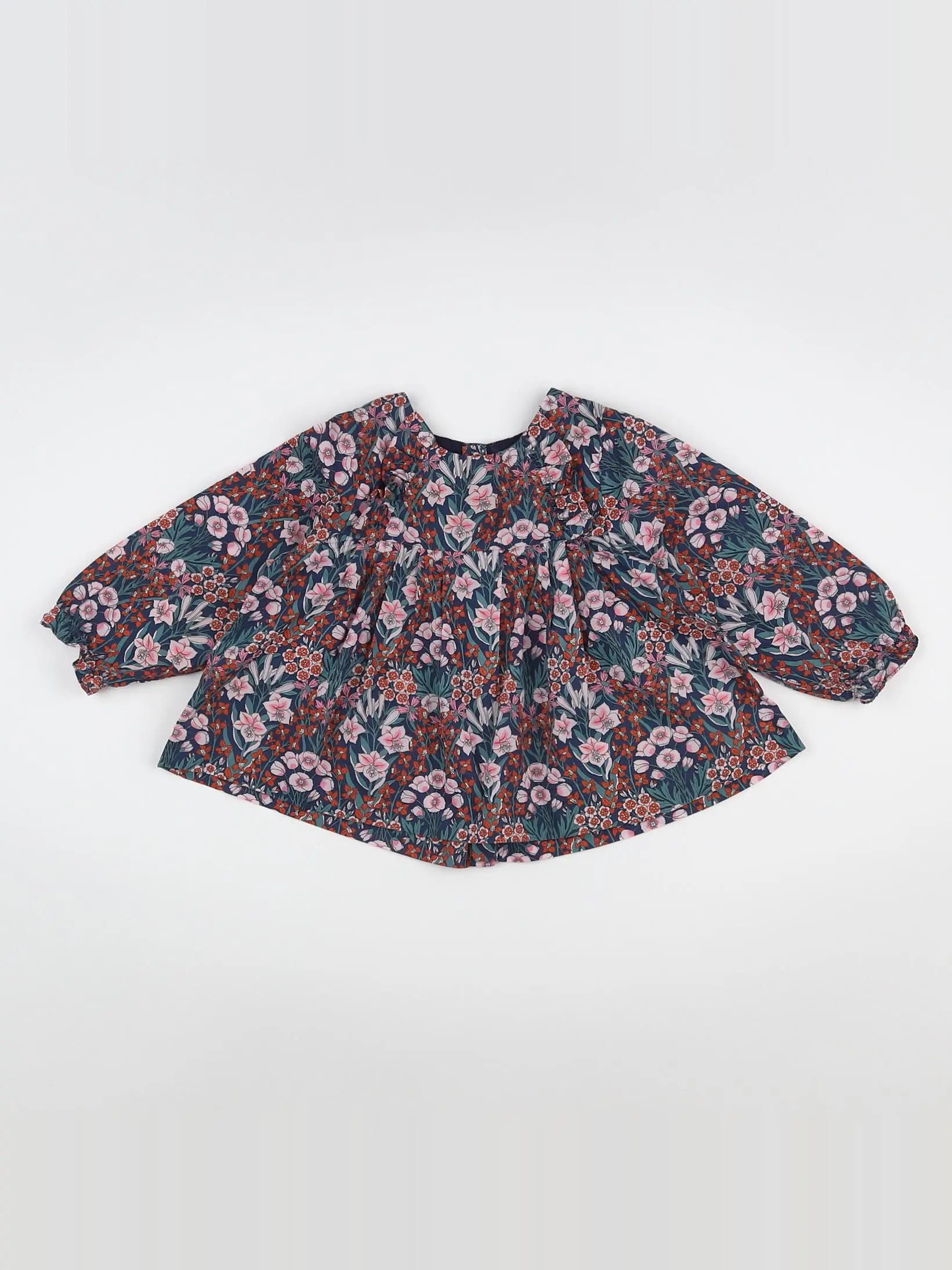Jacadi - blouse liberty multicolore - 12 mois