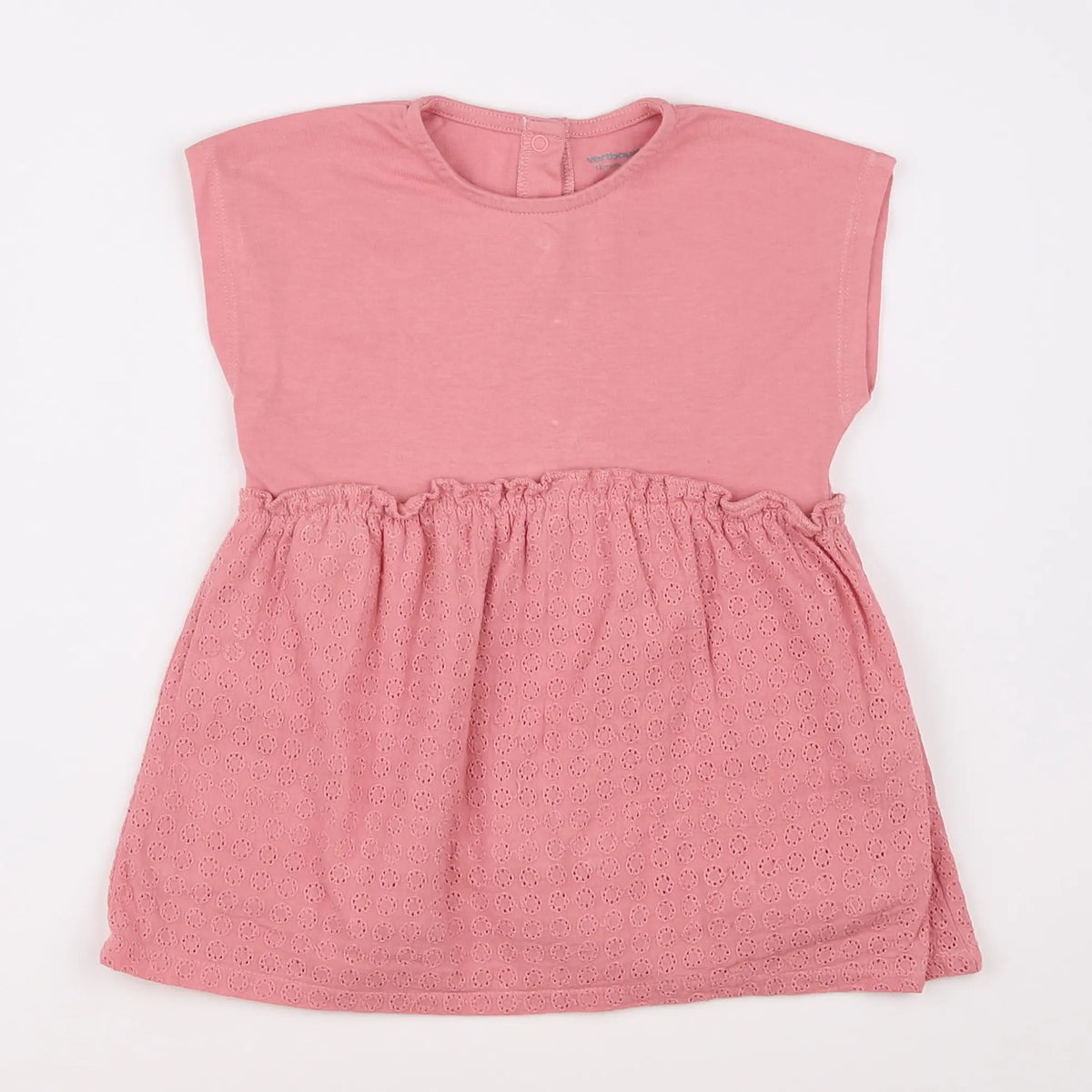 Vertbaudet - robe rose - 12 mois