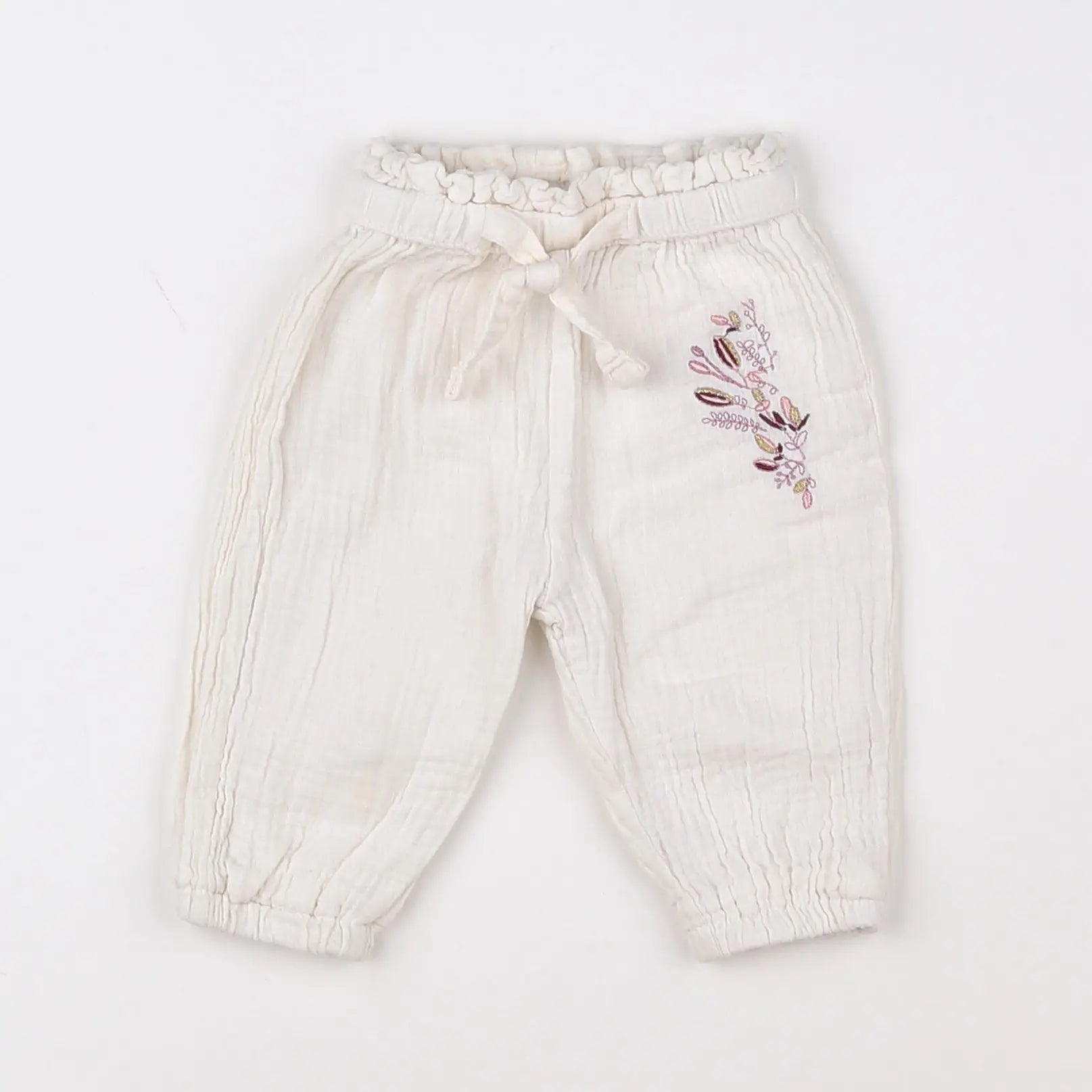 Vertbaudet - pantalon beige - 3 mois