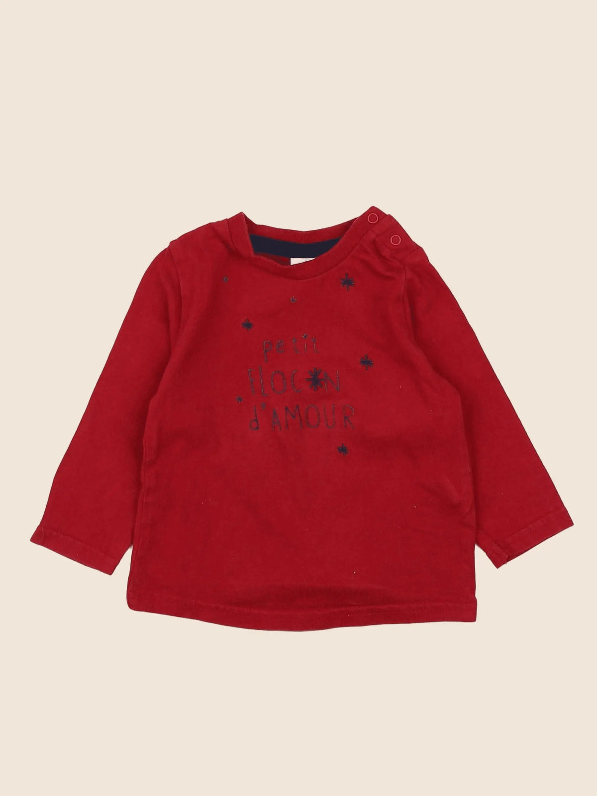 Tape à l'oeil - tee-shirt rouge - 6 mois