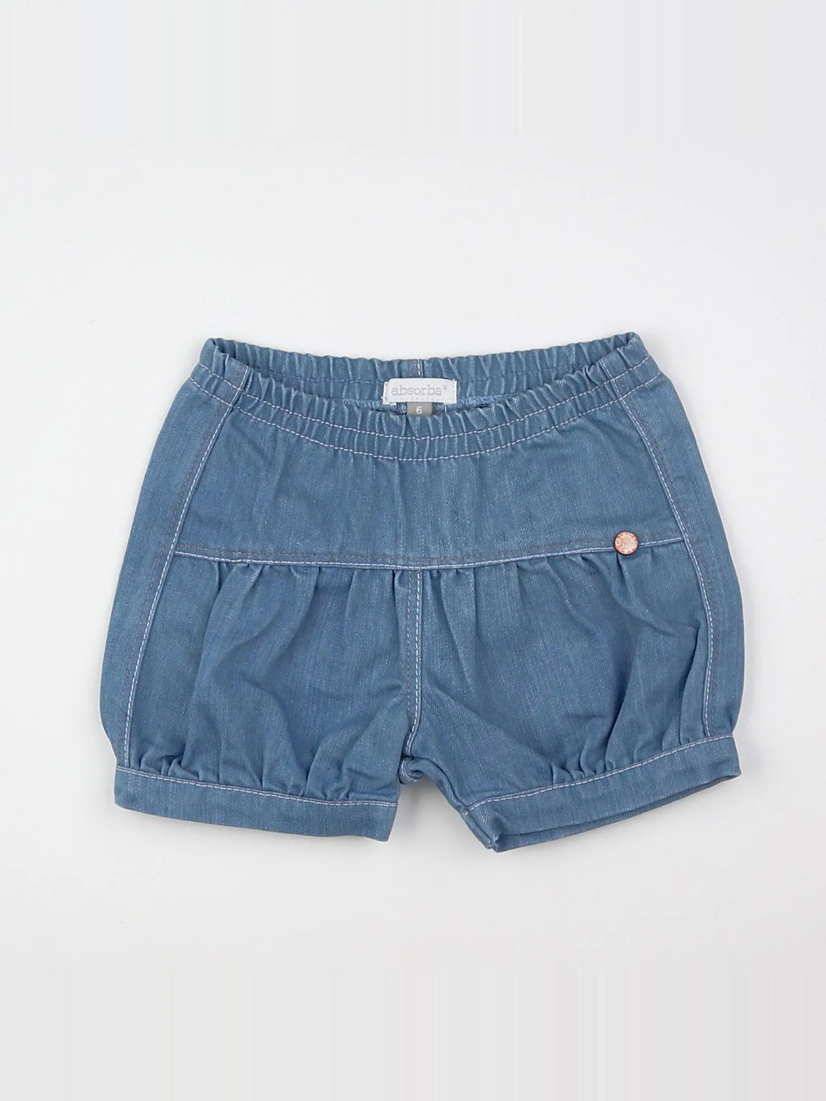 Absorba - short bleu - 6 mois