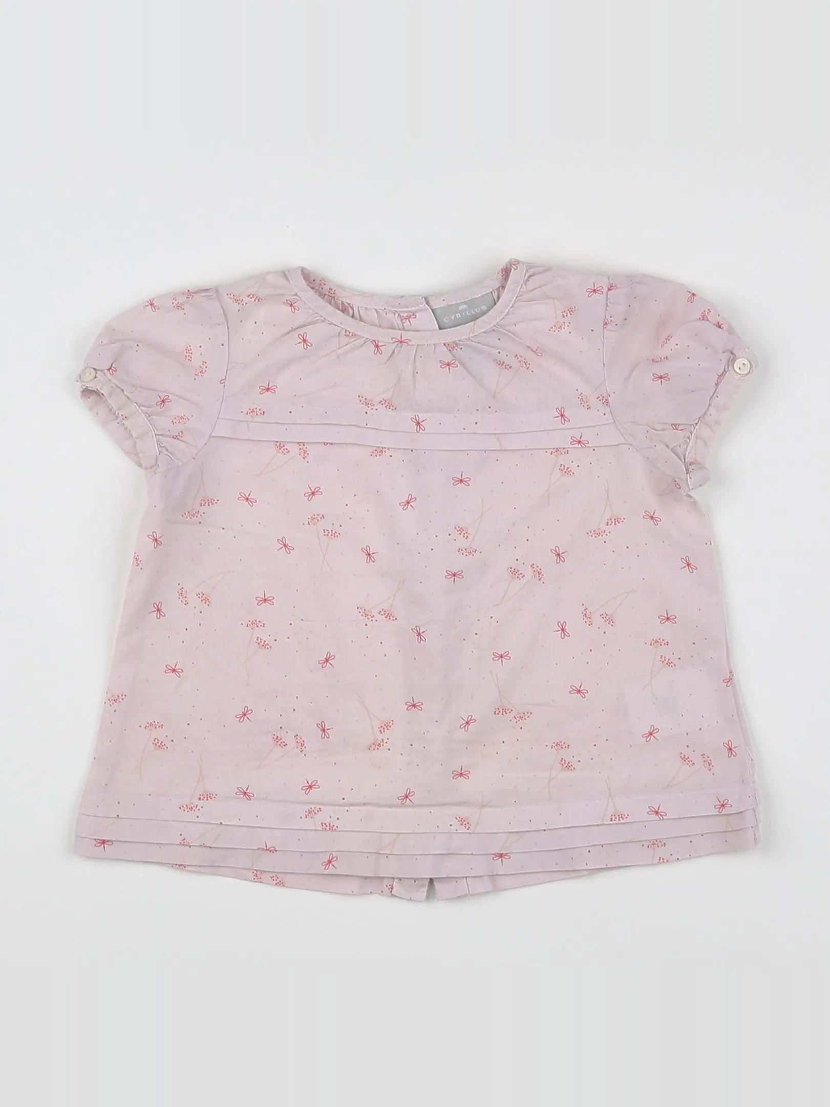 Cyrillus - blouse rose - 12 mois