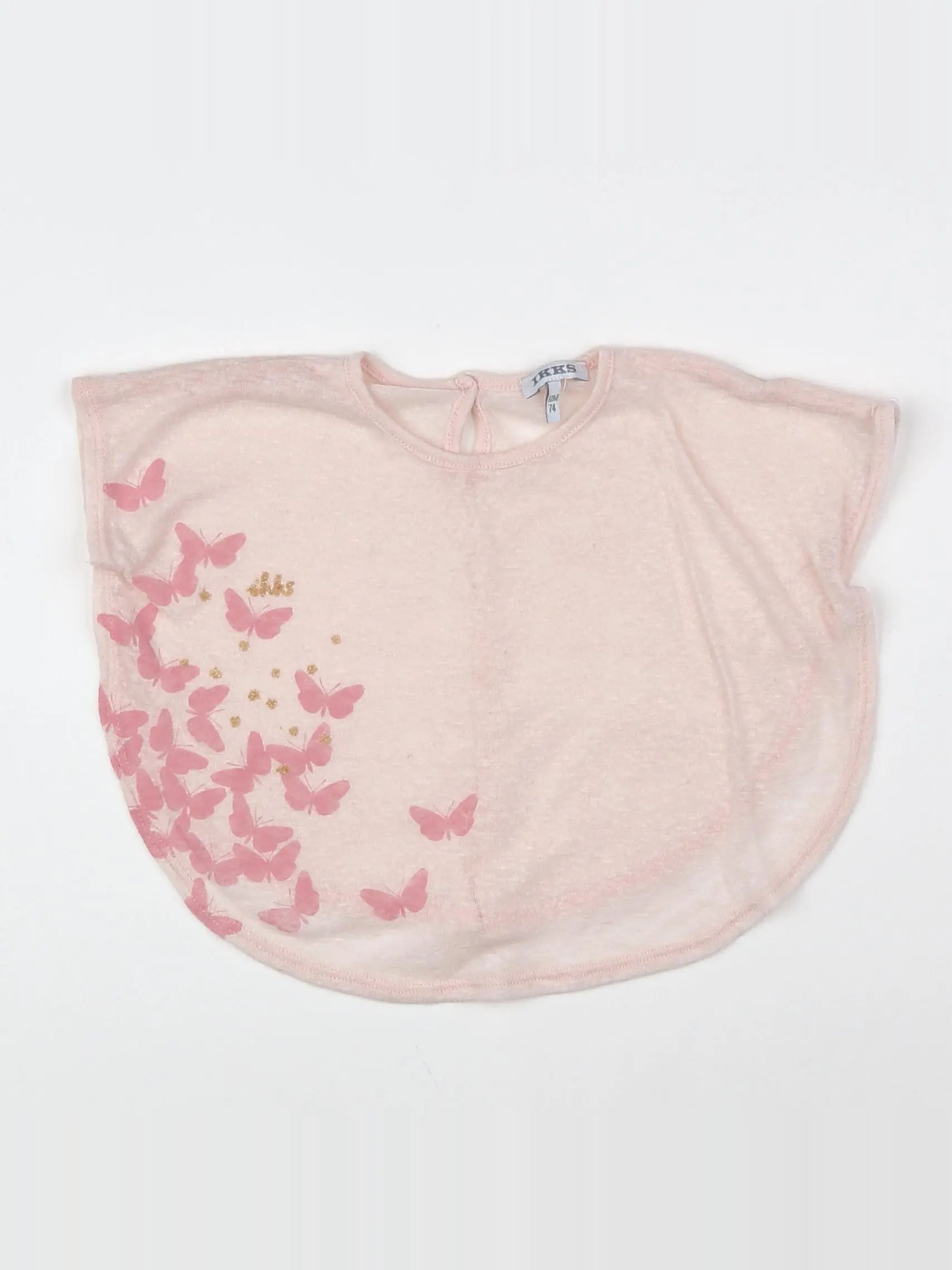 IKKS - tee-shirt rose - 12 mois
