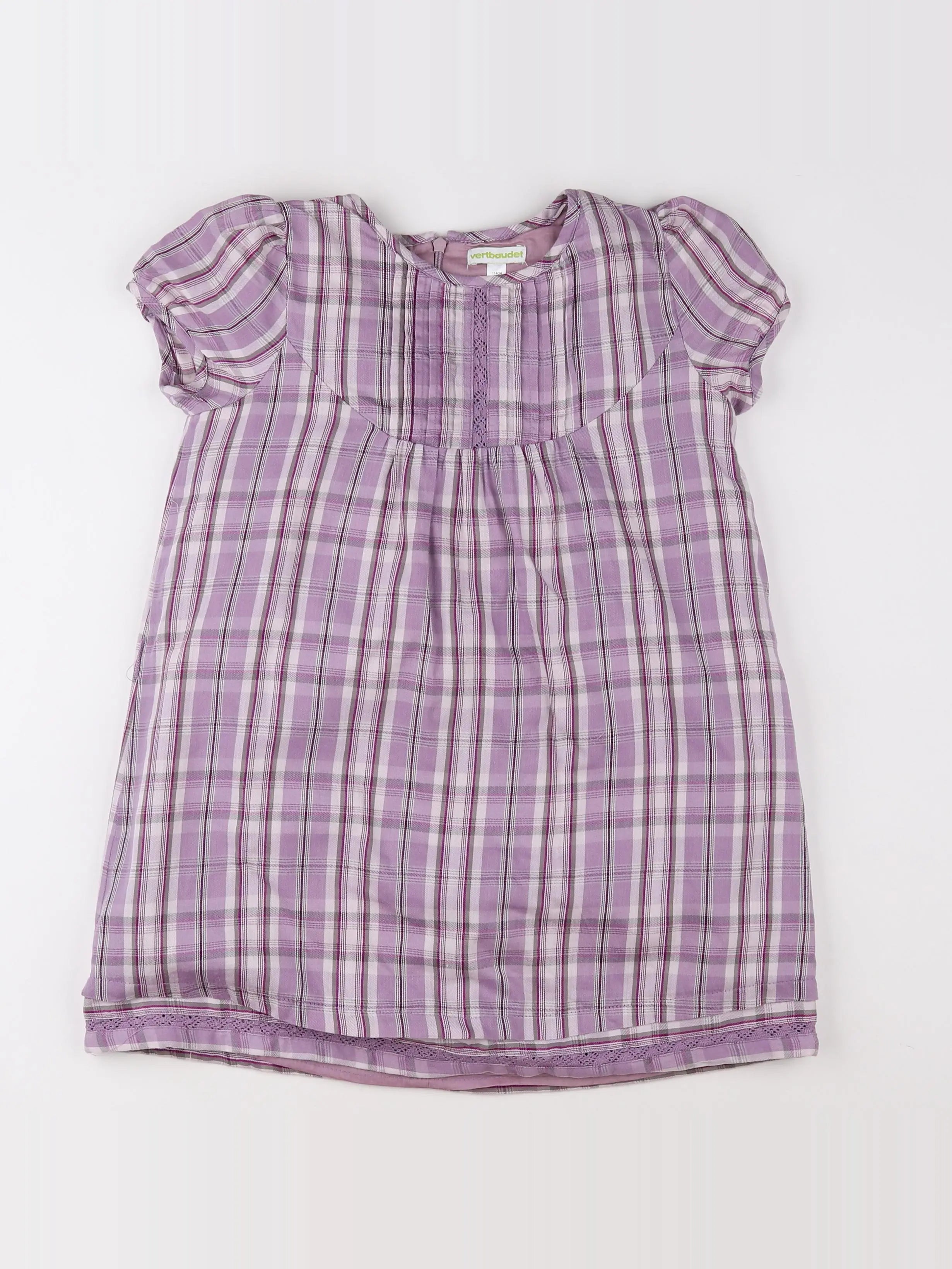Vertbaudet - robe violet - 6 ans