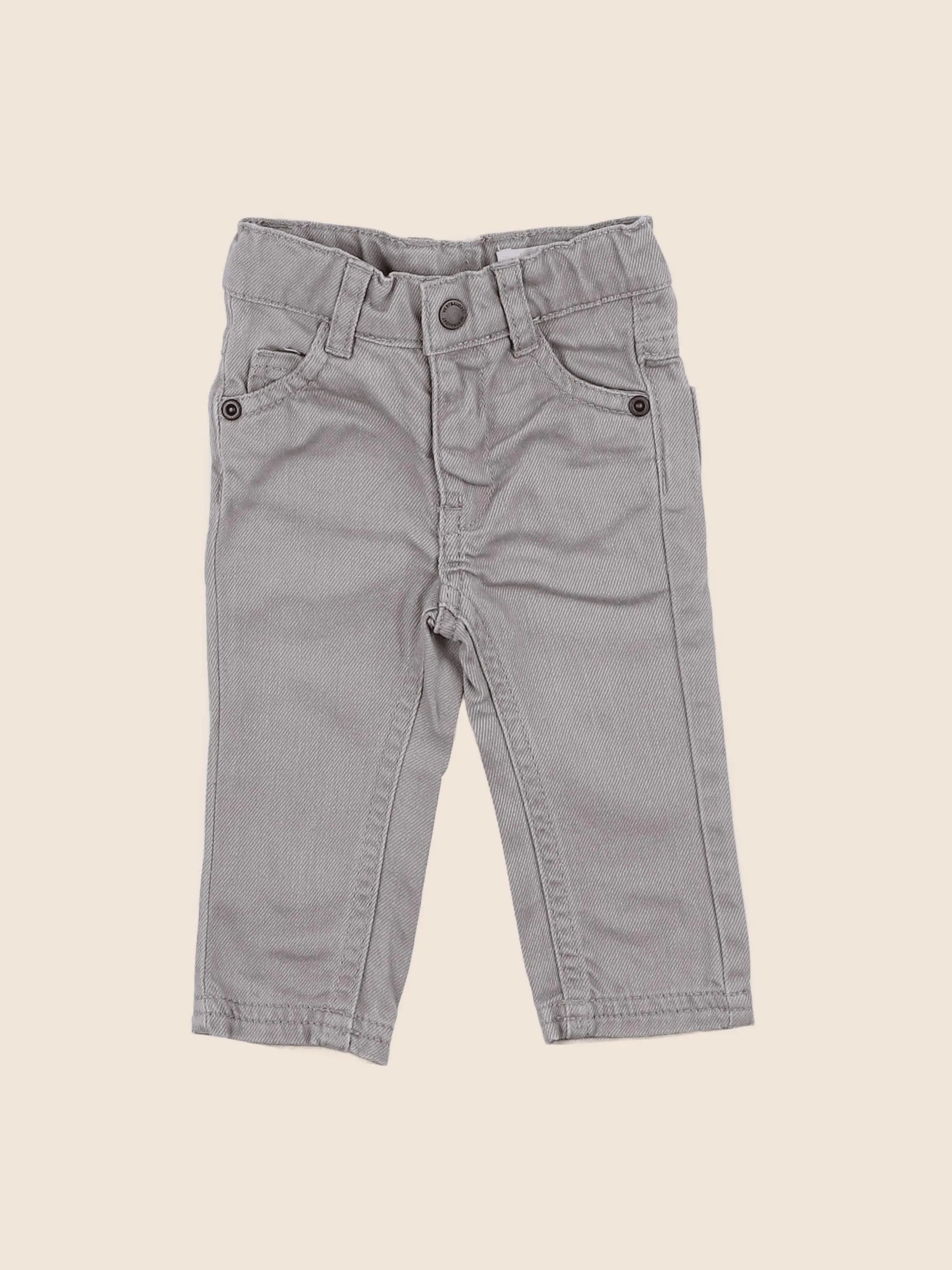 Vertbaudet - pantalon gris - 3 mois