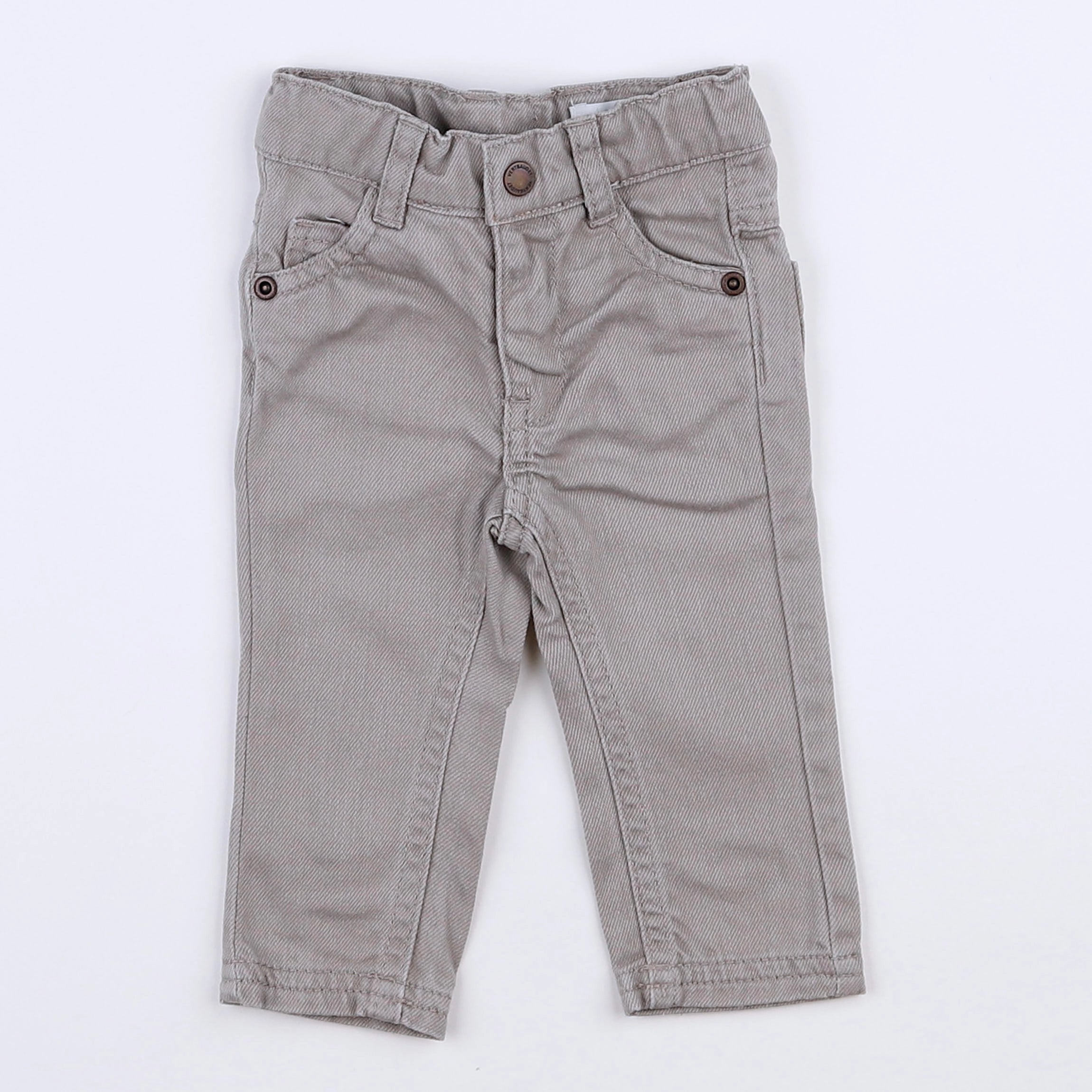 Vertbaudet - pantalon gris - 3 mois