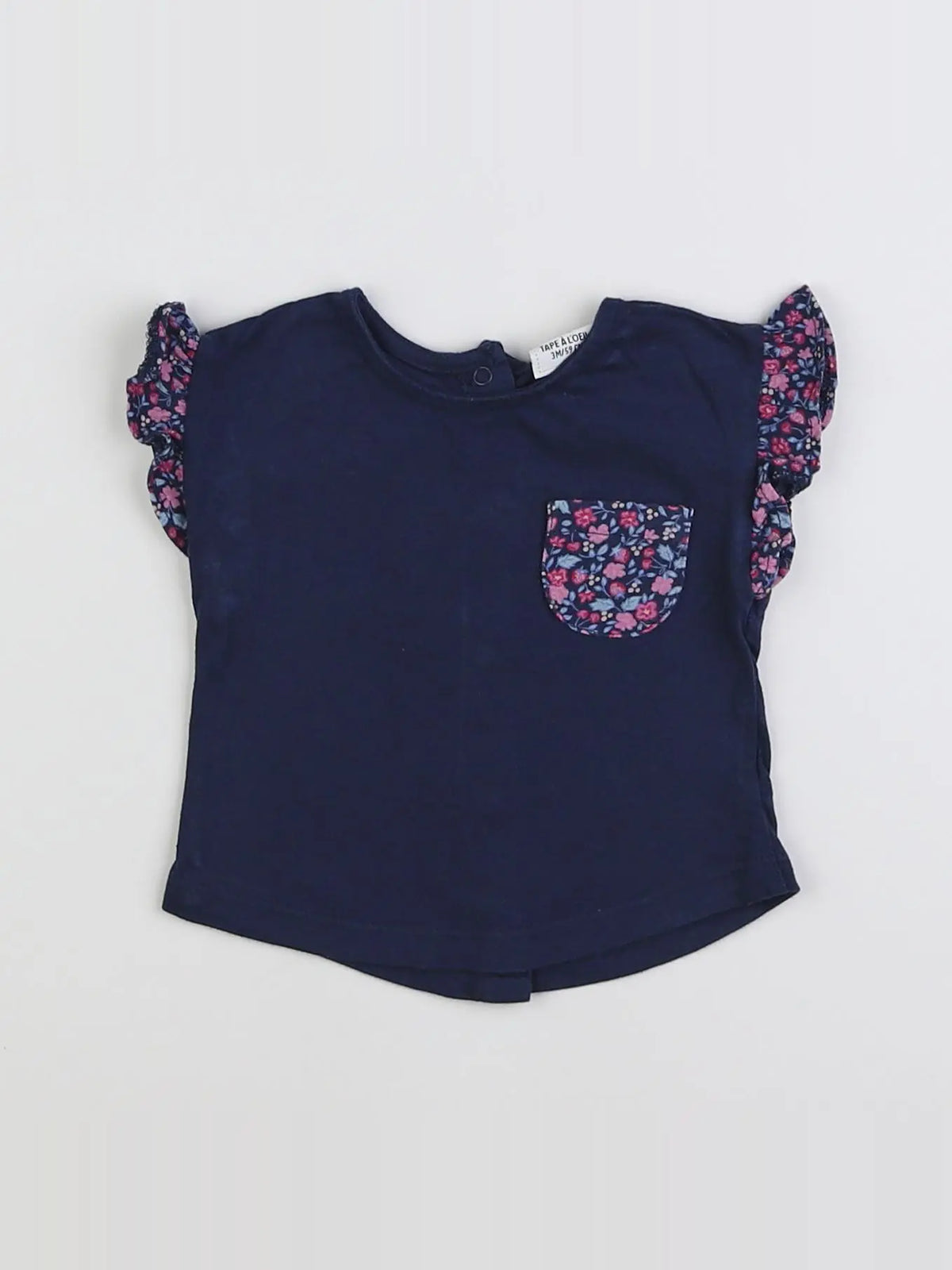 Tape à l'oeil - tee-shirt bleu - 3 mois