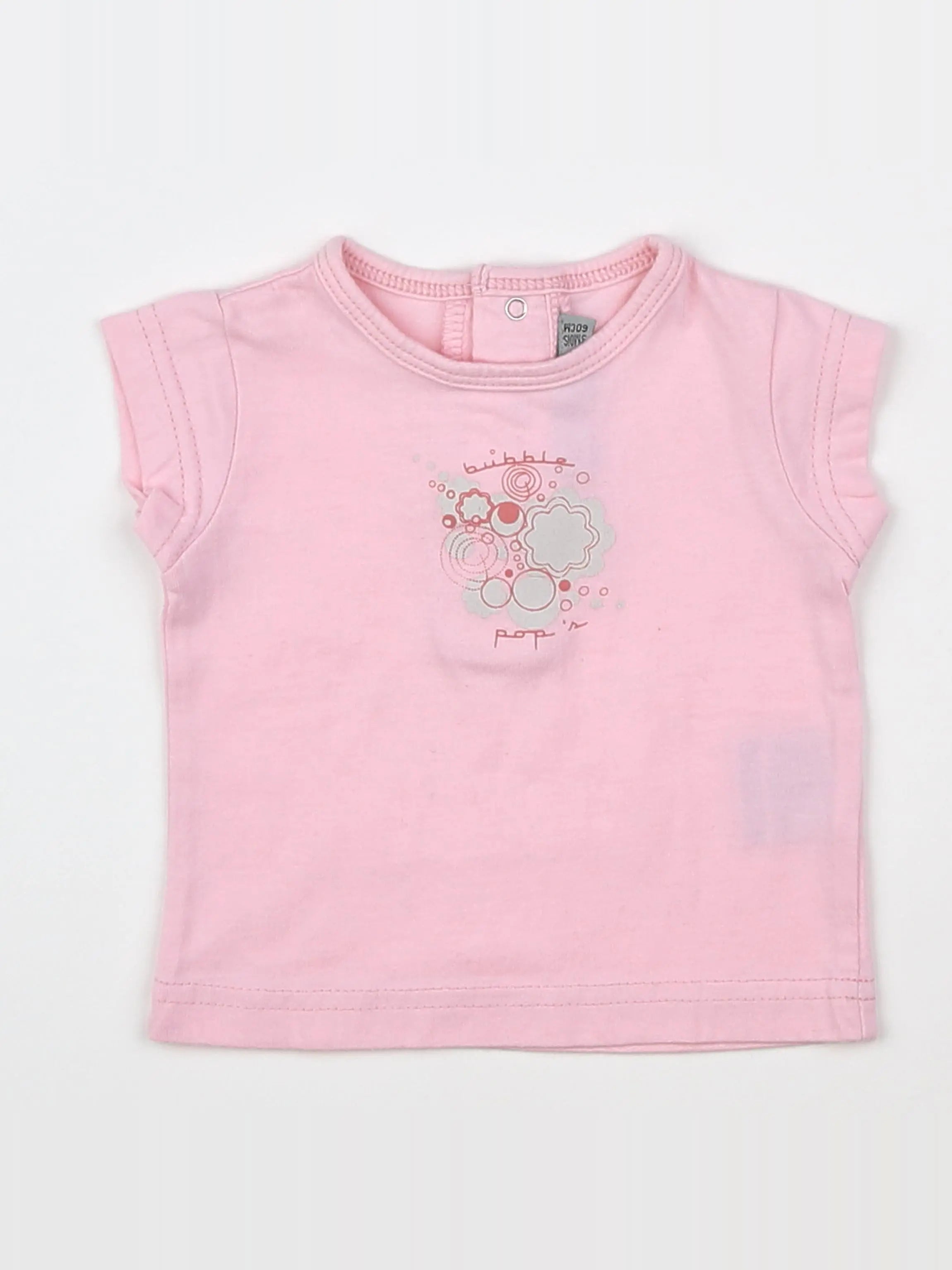 Tape à l'oeil - tee-shirt rose - 3 mois