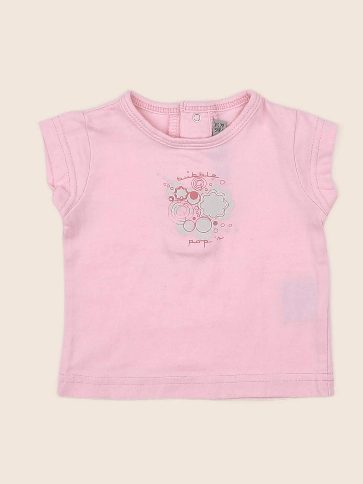 Tape à l'oeil - tee-shirt rose - 3 mois