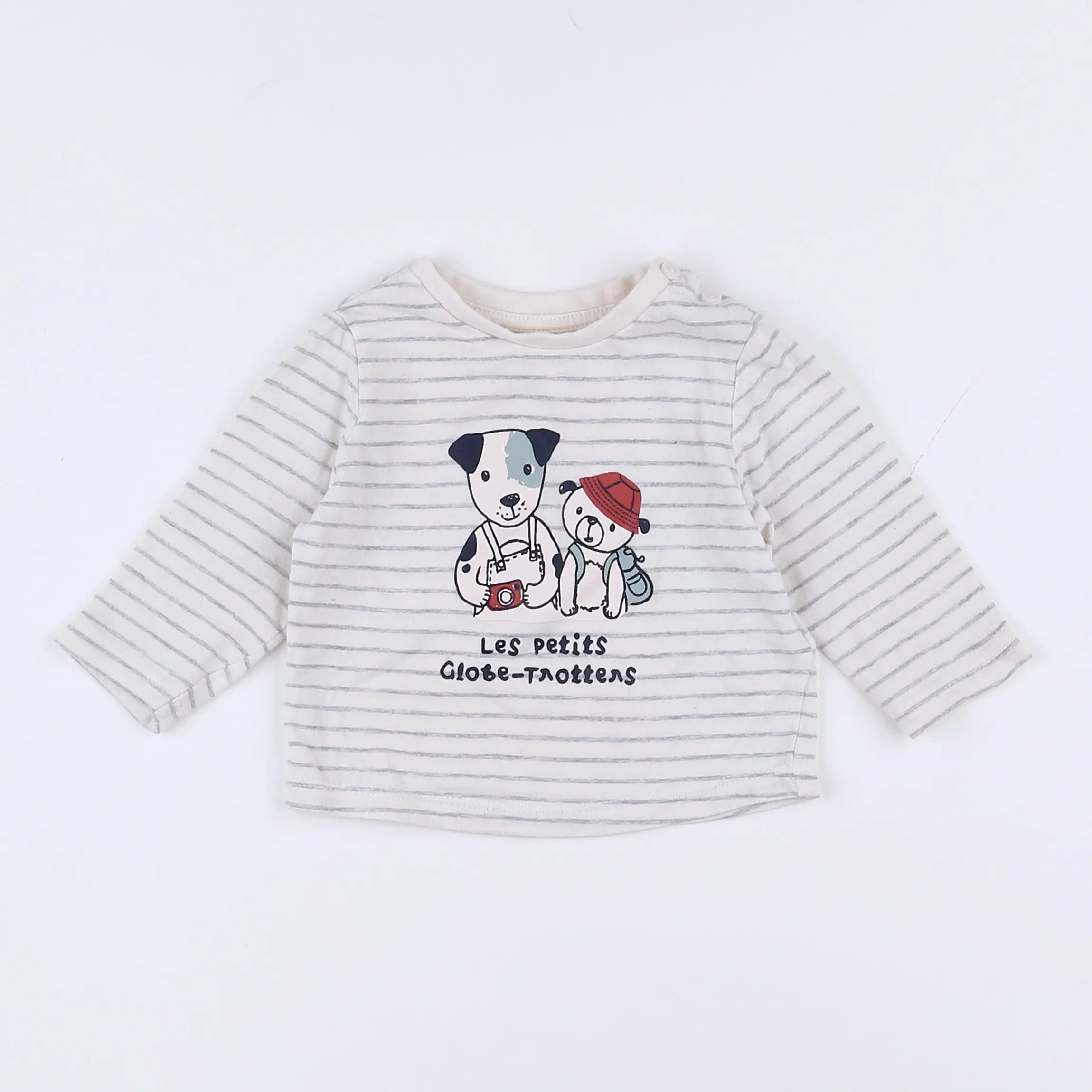 Vertbaudet - tee-shirt blanc - 3 mois