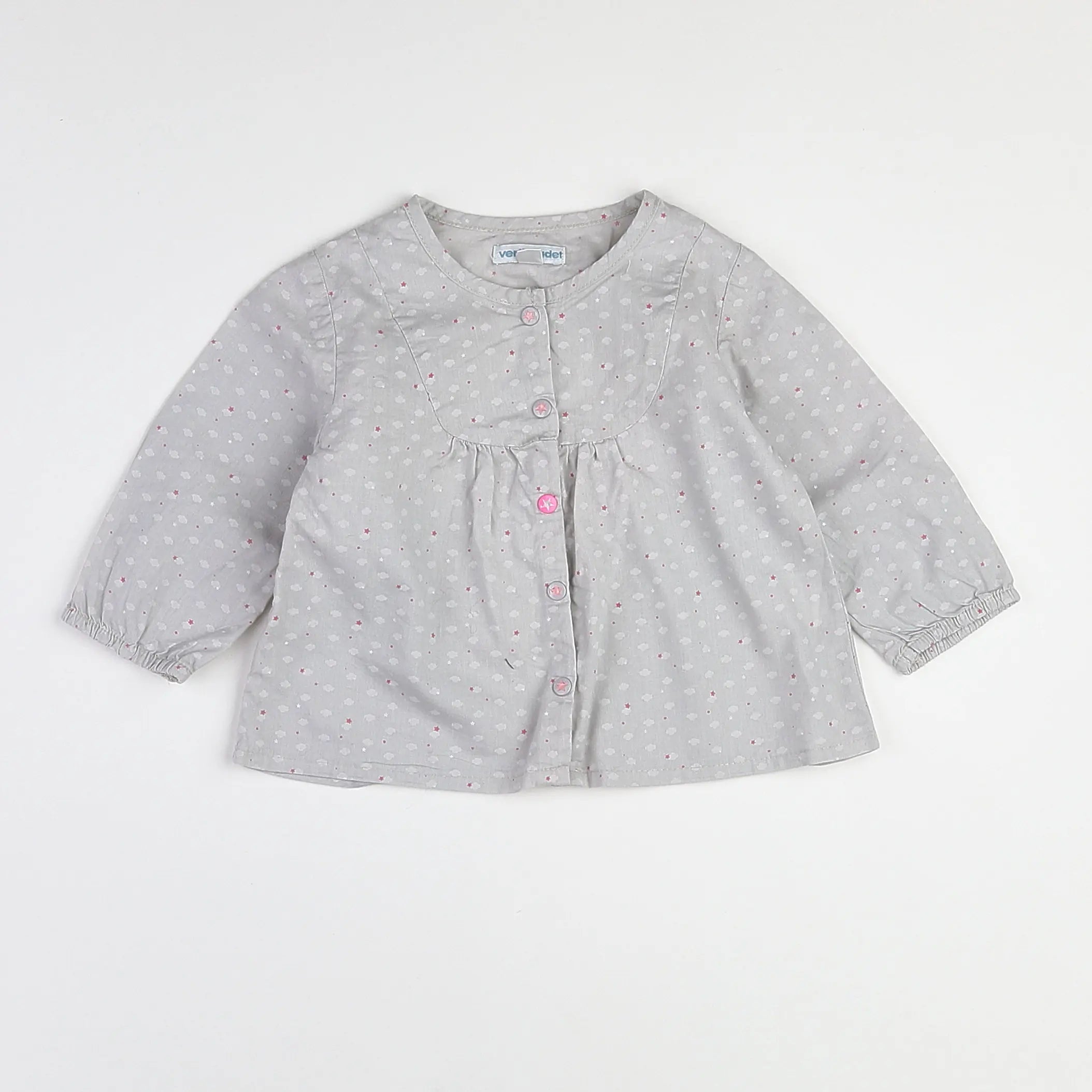 Vertbaudet - blouse gris - 12 mois