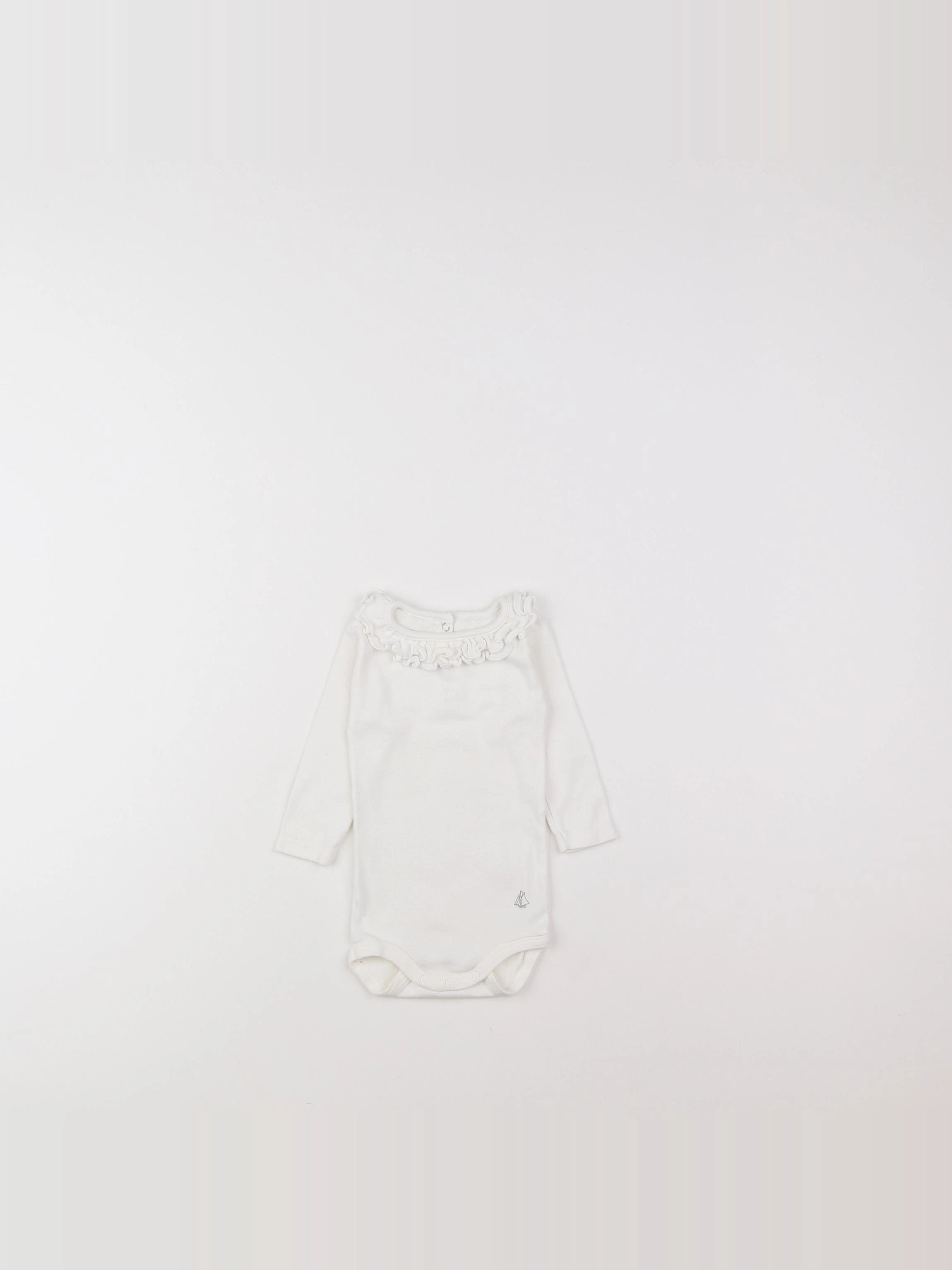 Petit Bateau - body vetement blanc - 3 mois