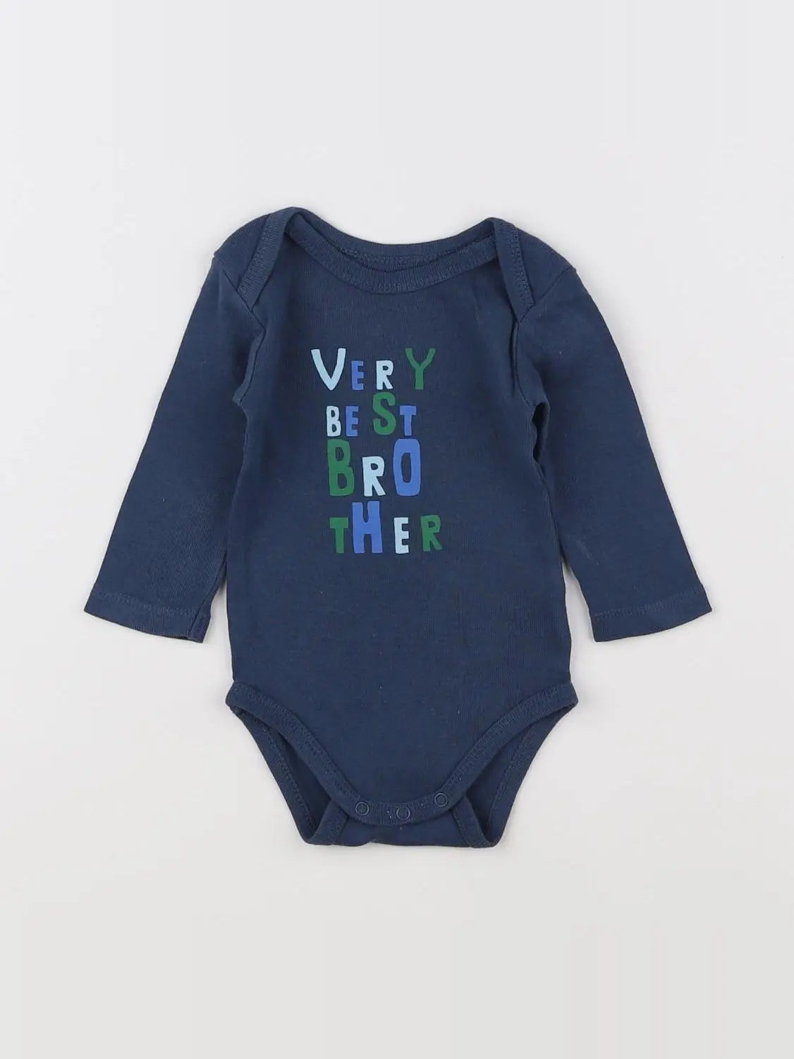 La Redoute - body bleu - 3 mois