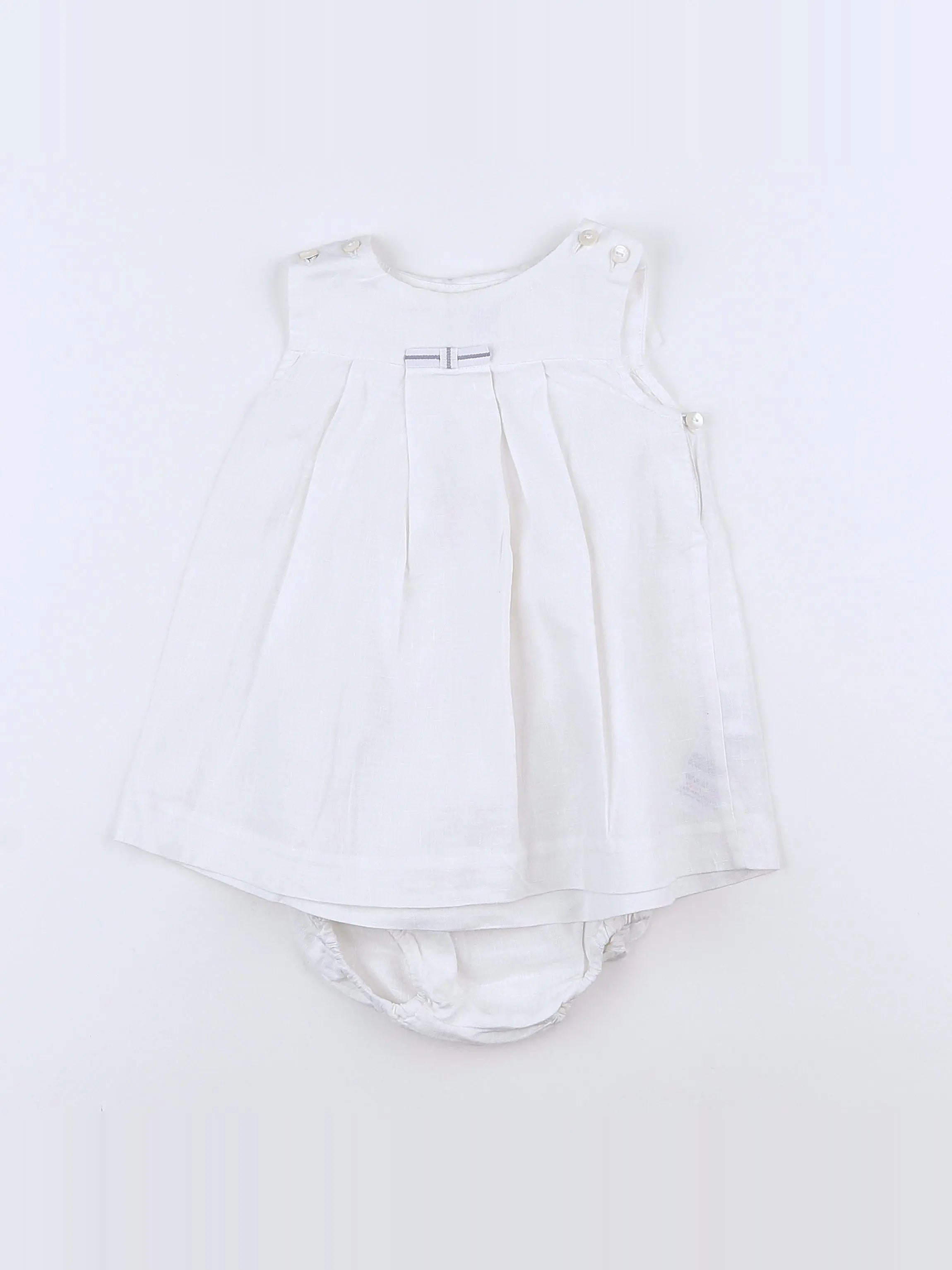 Jacadi - robe blanc - 12 mois