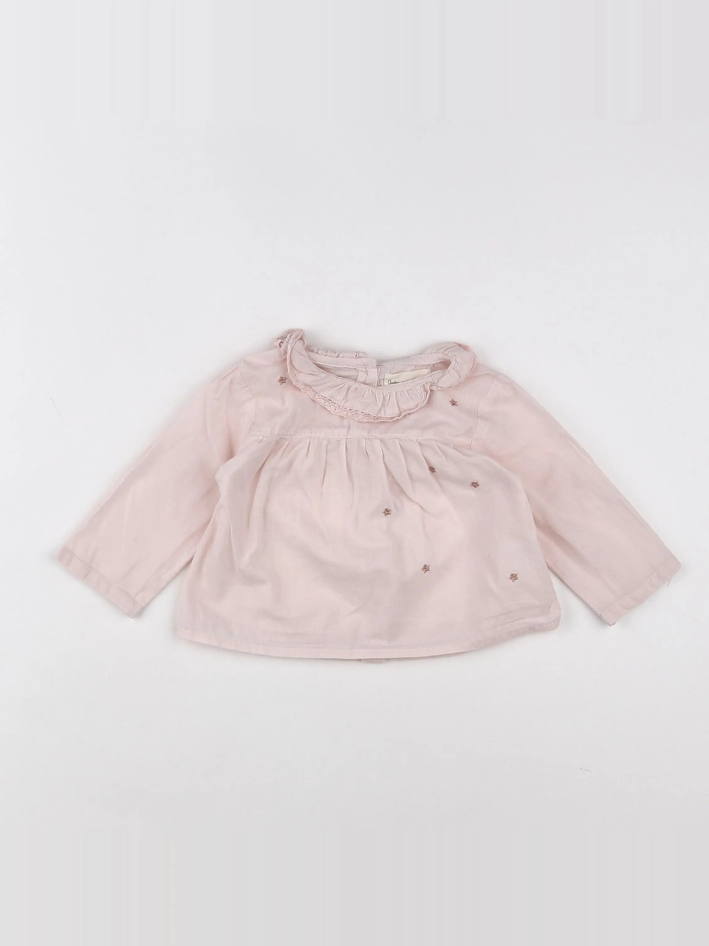 Arsène et les pipelettes - blouse rose - 6 mois