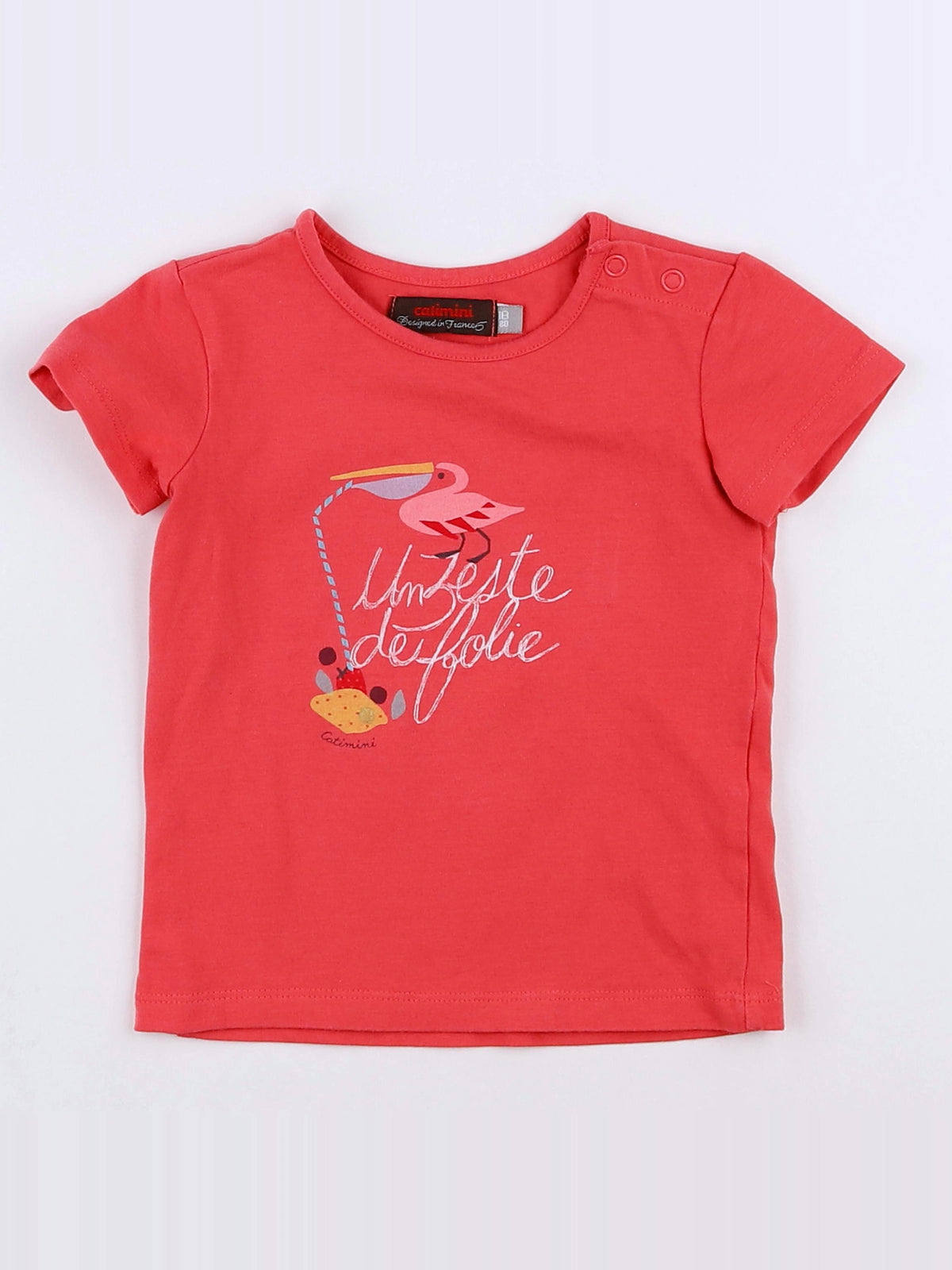 Catimini - tee-shirt rose - 18 mois
