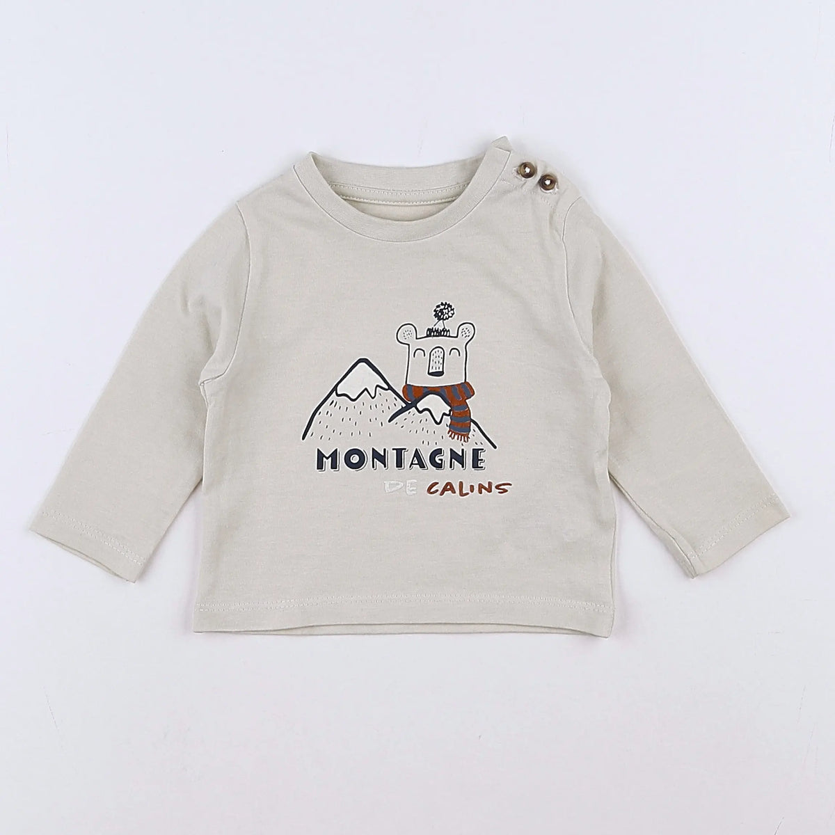 Vertbaudet - tee-shirt gris - 3 mois