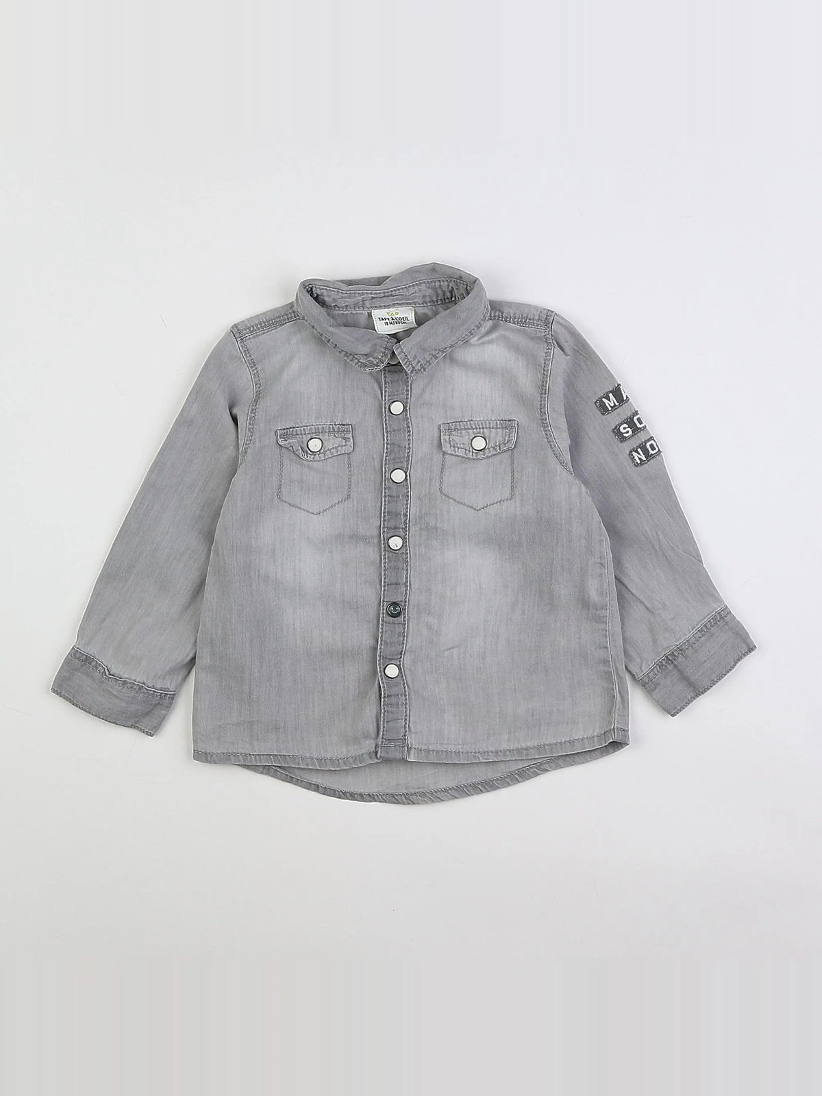 Tape à l'oeil - chemise gris - 18 mois