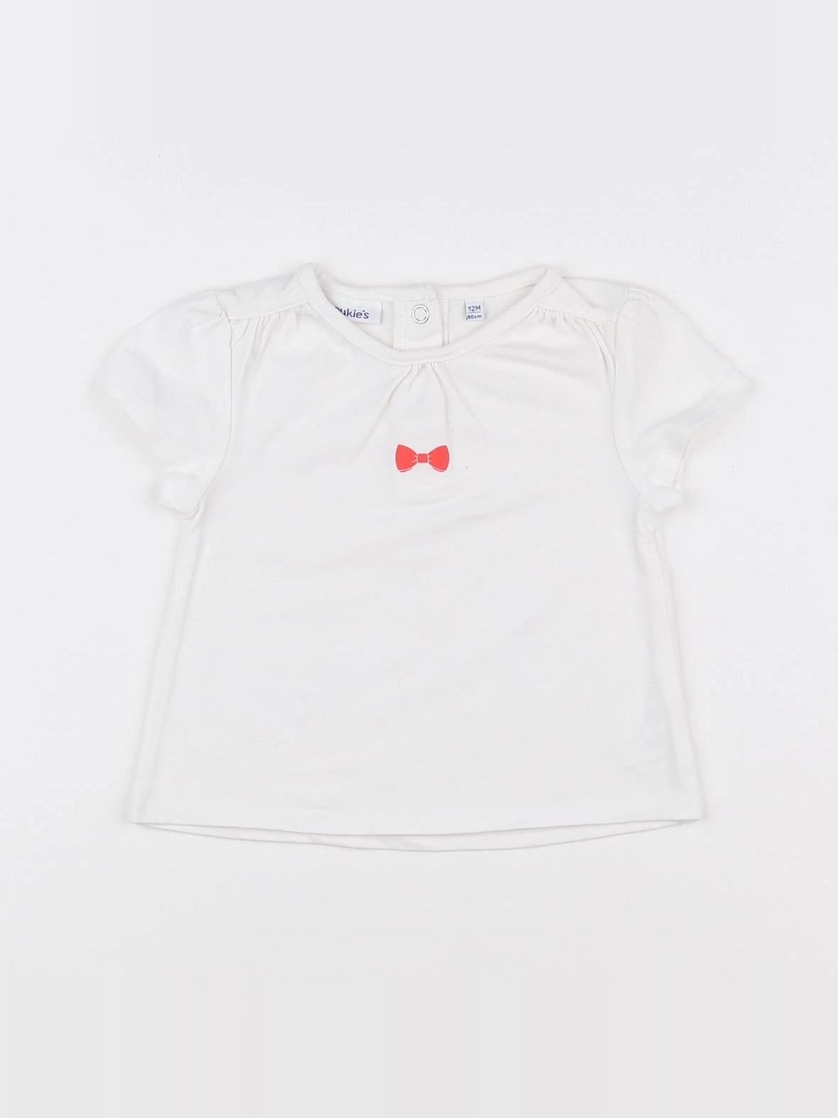 Noukie's - tee-shirt blanc - 12 mois