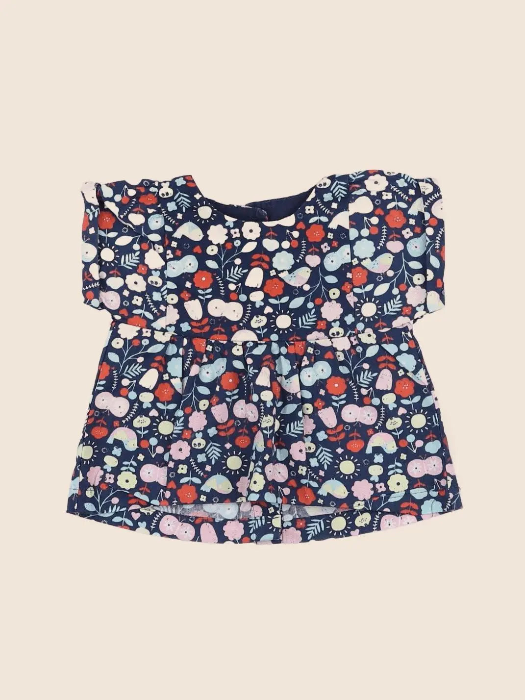 Vertbaudet - blouse multicolore - 6 mois