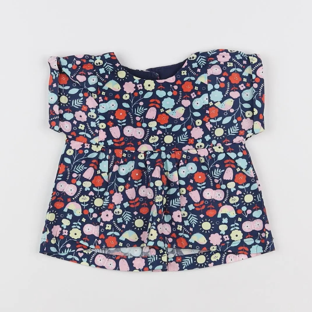 Vertbaudet - blouse multicolore - 6 mois
