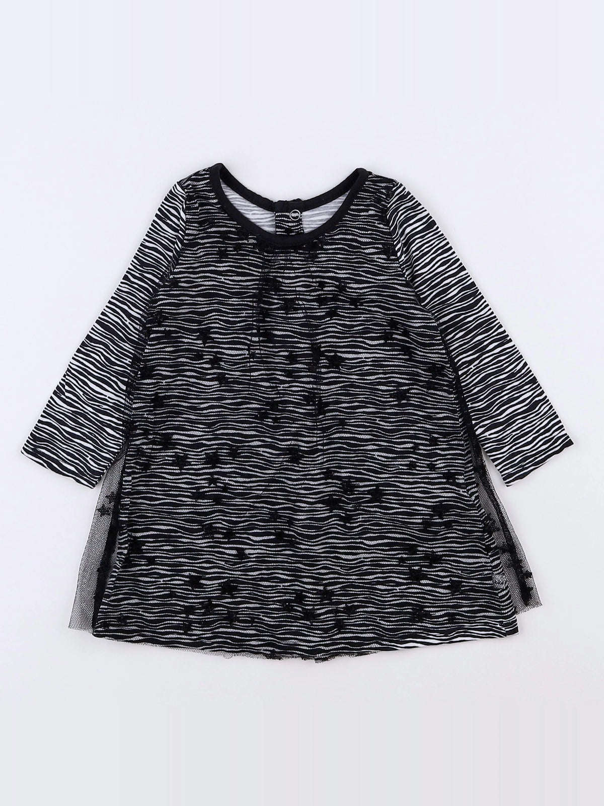 IKKS - robe blanc, noir - 6 mois