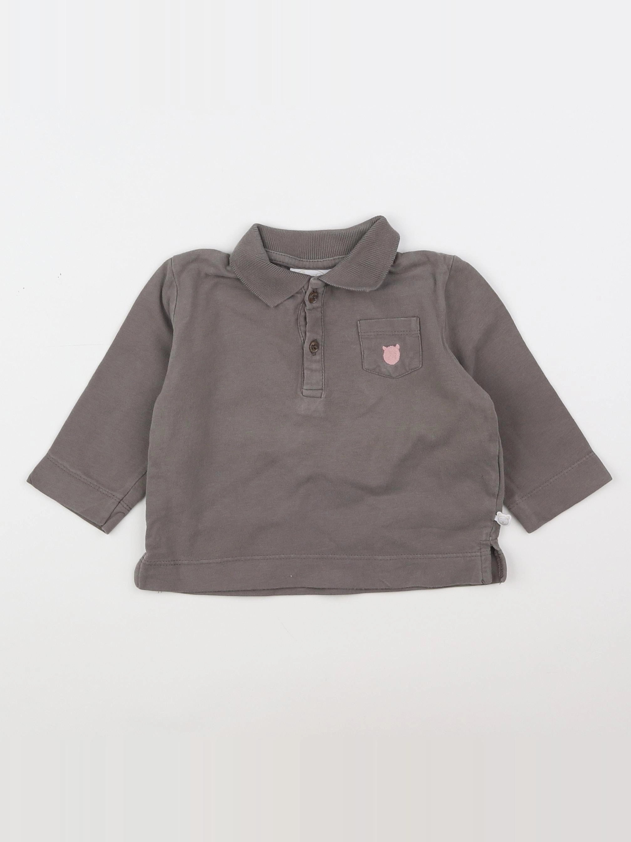 Noukie's - polo marron - 12 mois