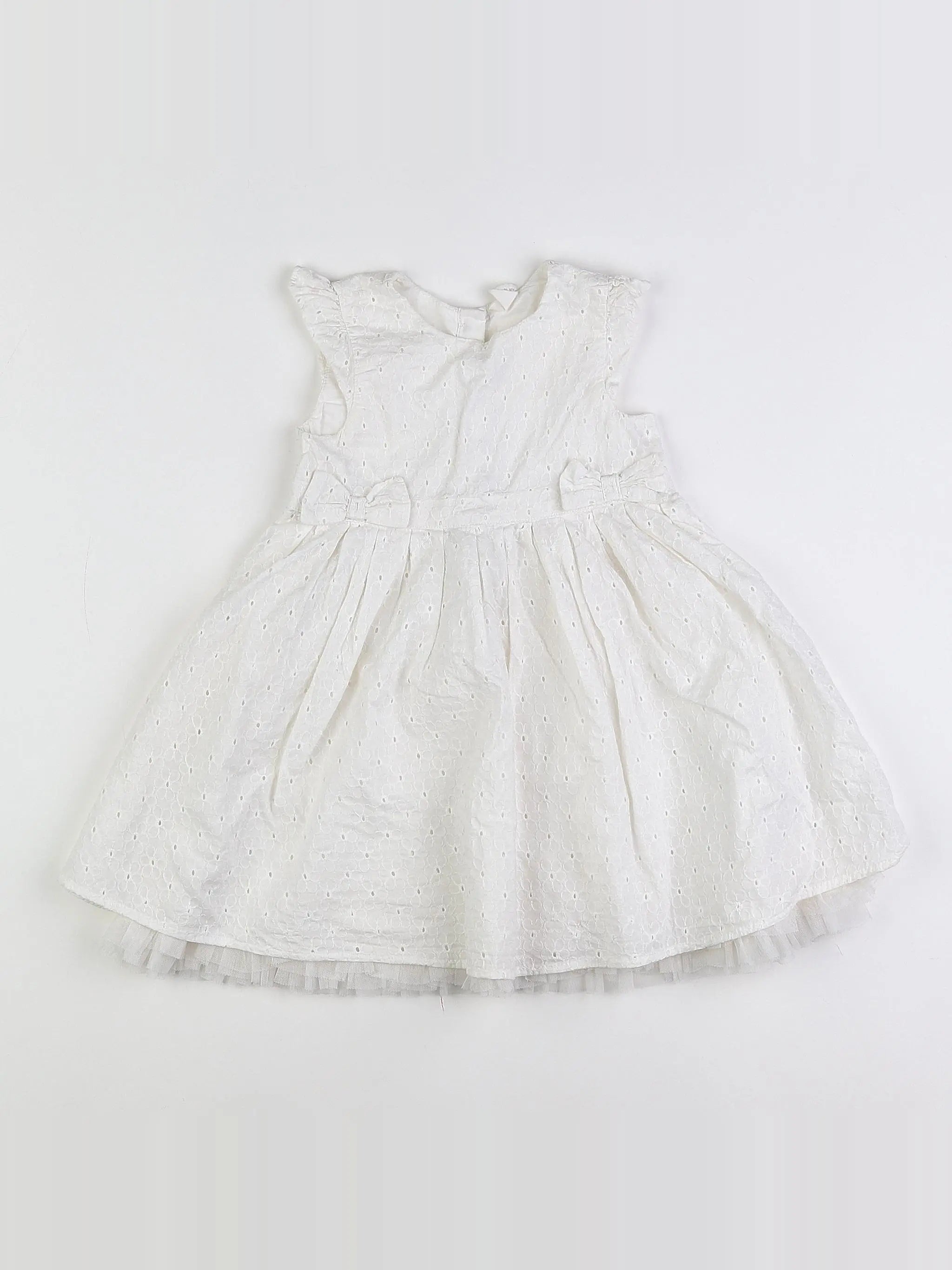 H&M - robe blanc - 12/18 mois