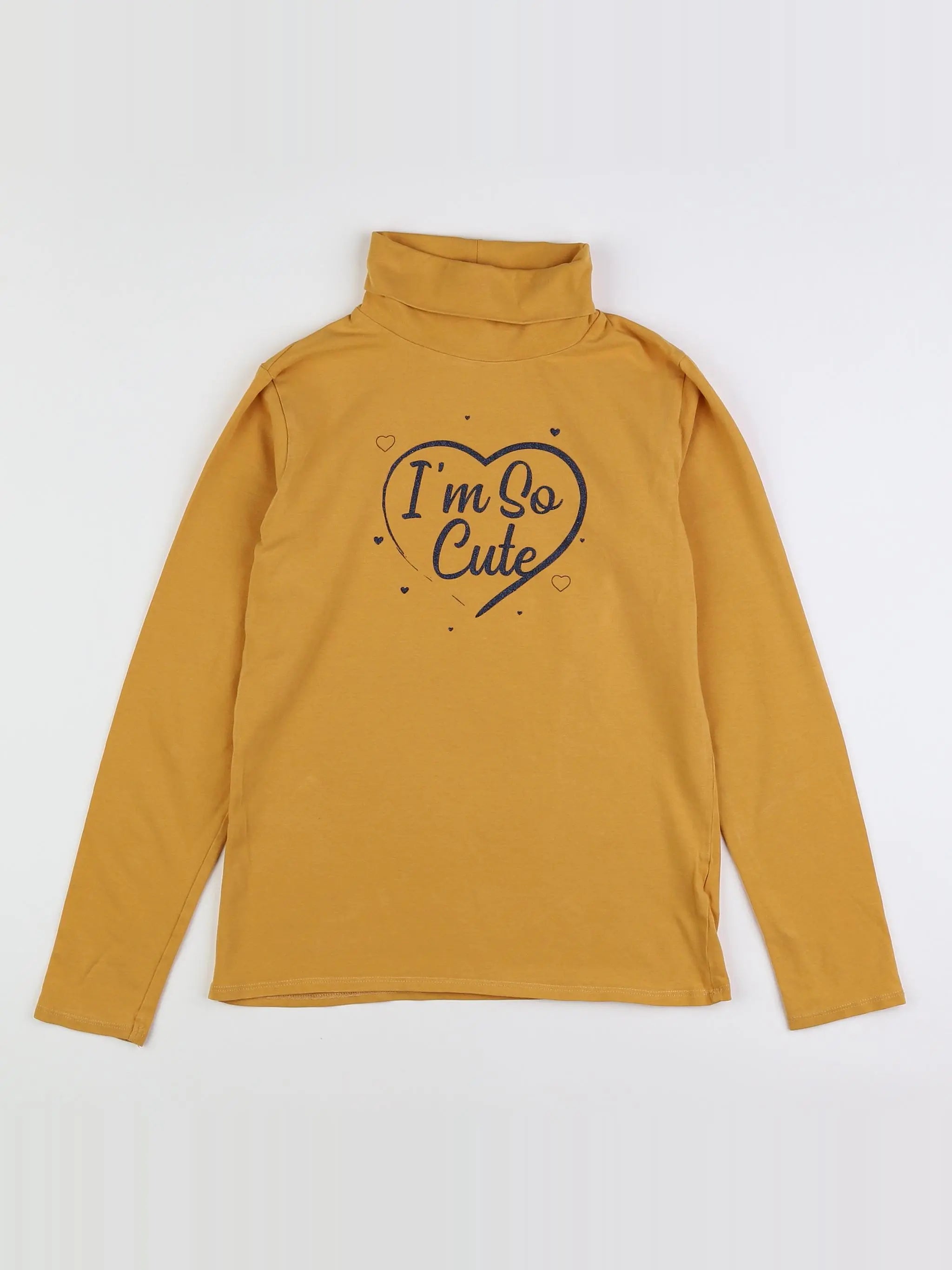 Vertbaudet - sous-pull jaune - 10 ans