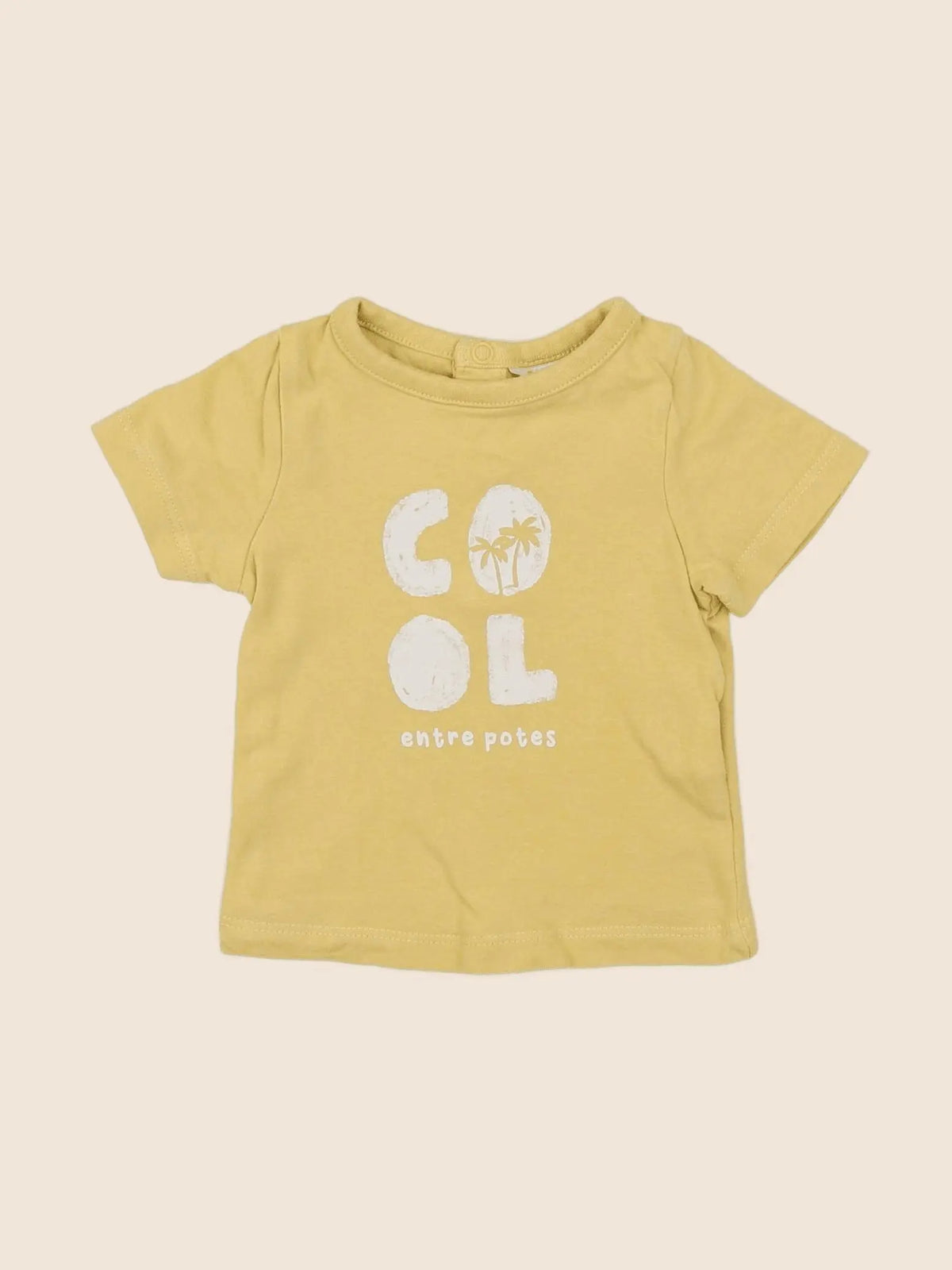 Tape à l'oeil - tee-shirt jaune - 3 mois