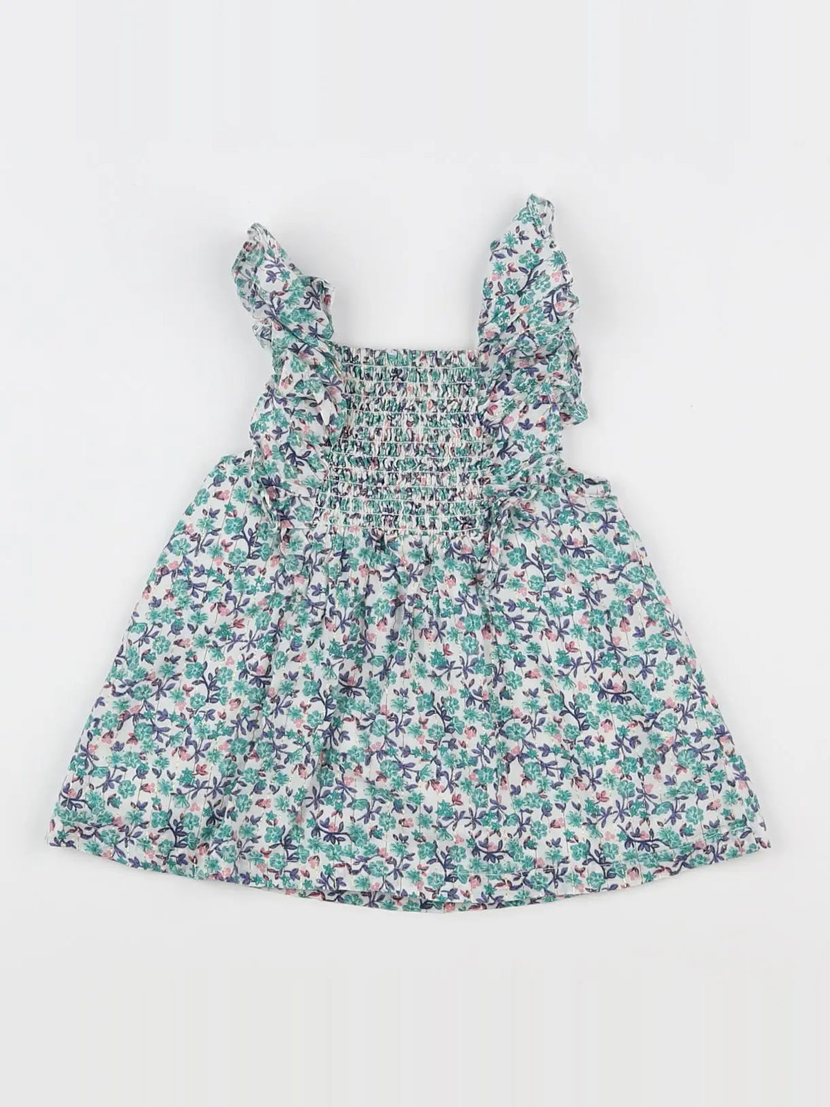 Tape à l'oeil - robe vert - 6 mois