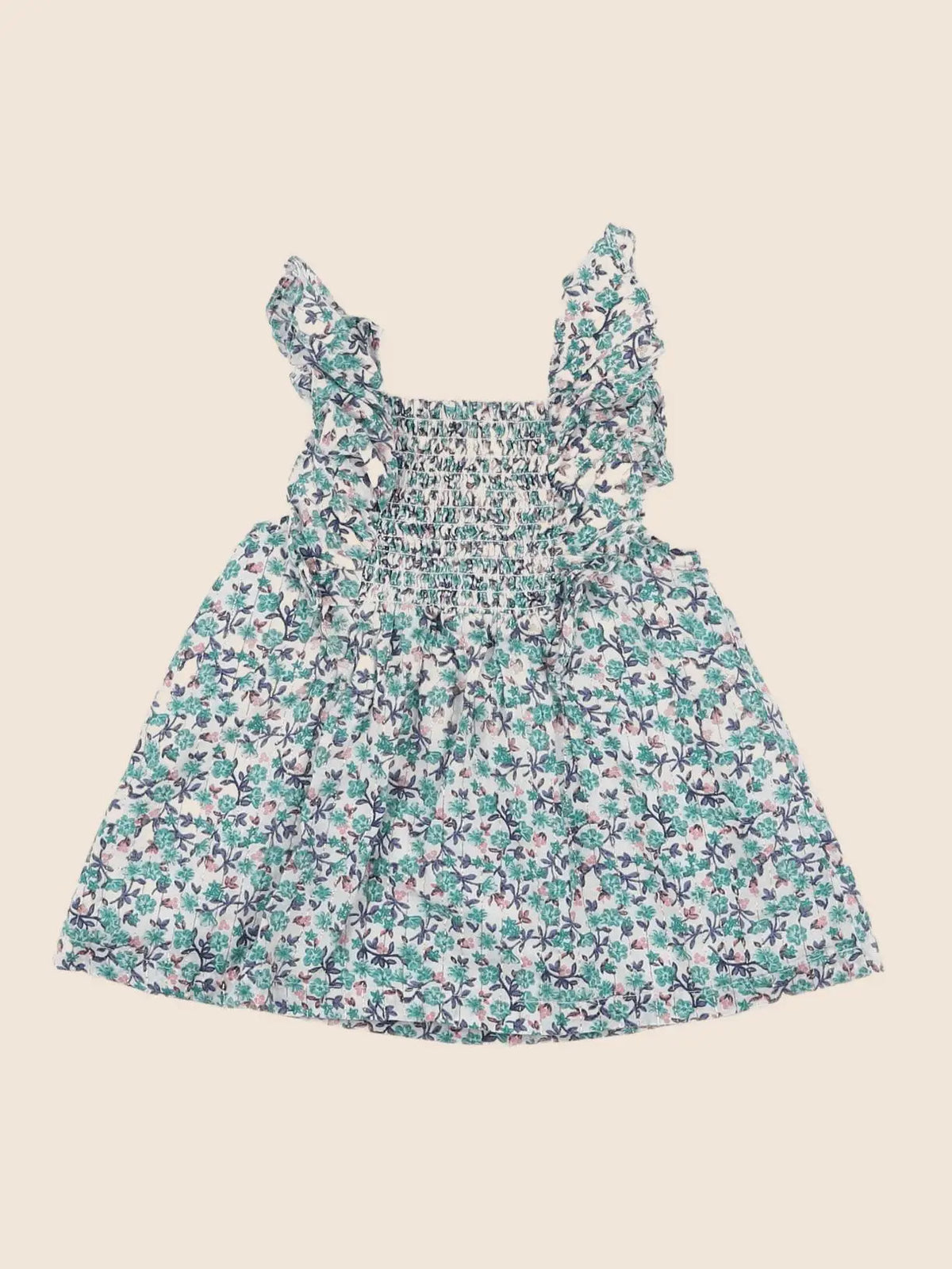 Tape à l'oeil - robe vert - 6 mois