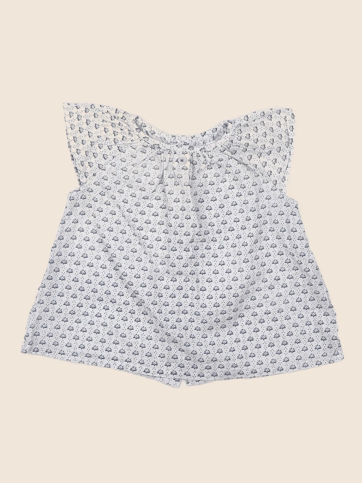 Boutchou - blouse bleu - 9 mois