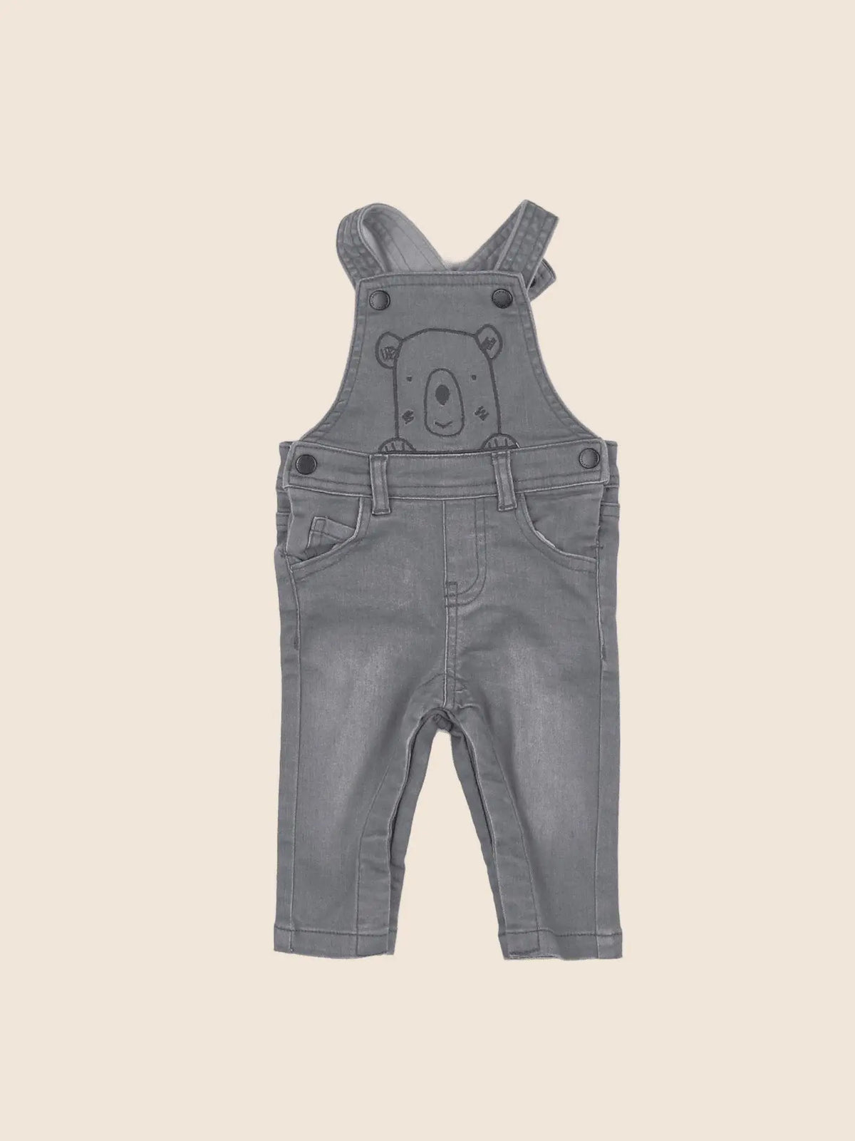 Vertbaudet - salopette gris - 3 mois