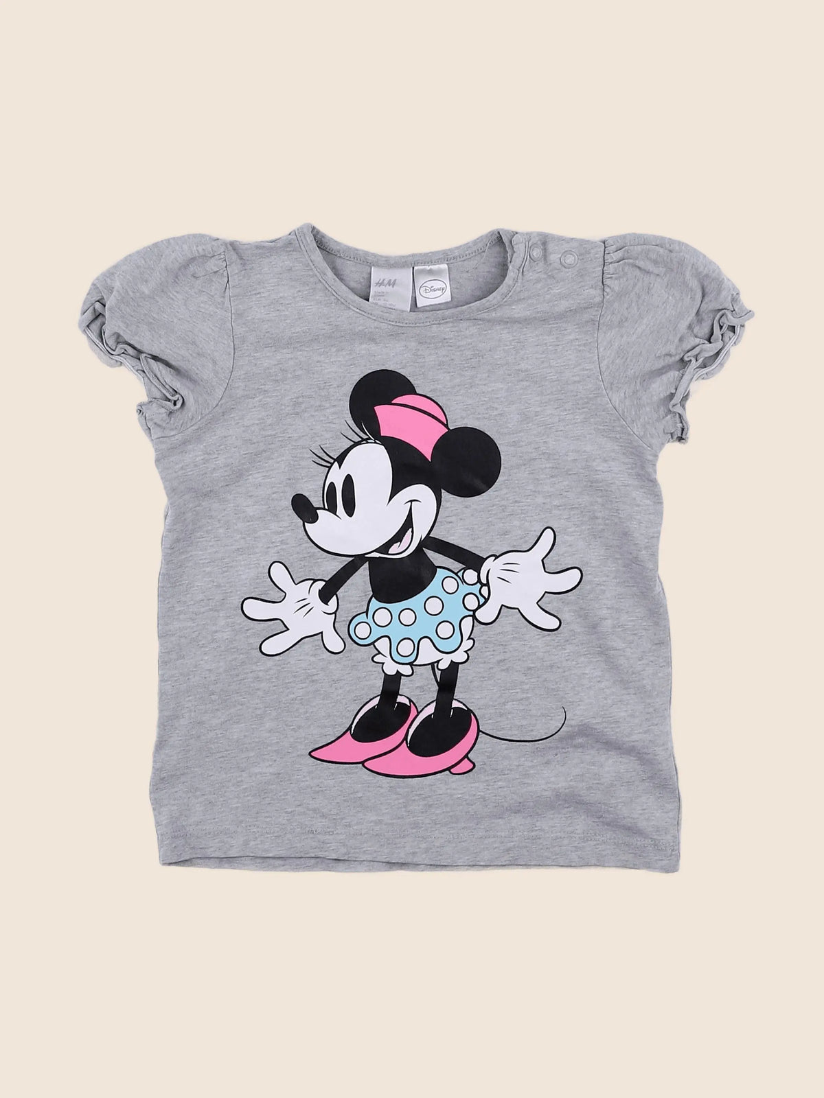 H&M - tee-shirt gris - 12/18 mois