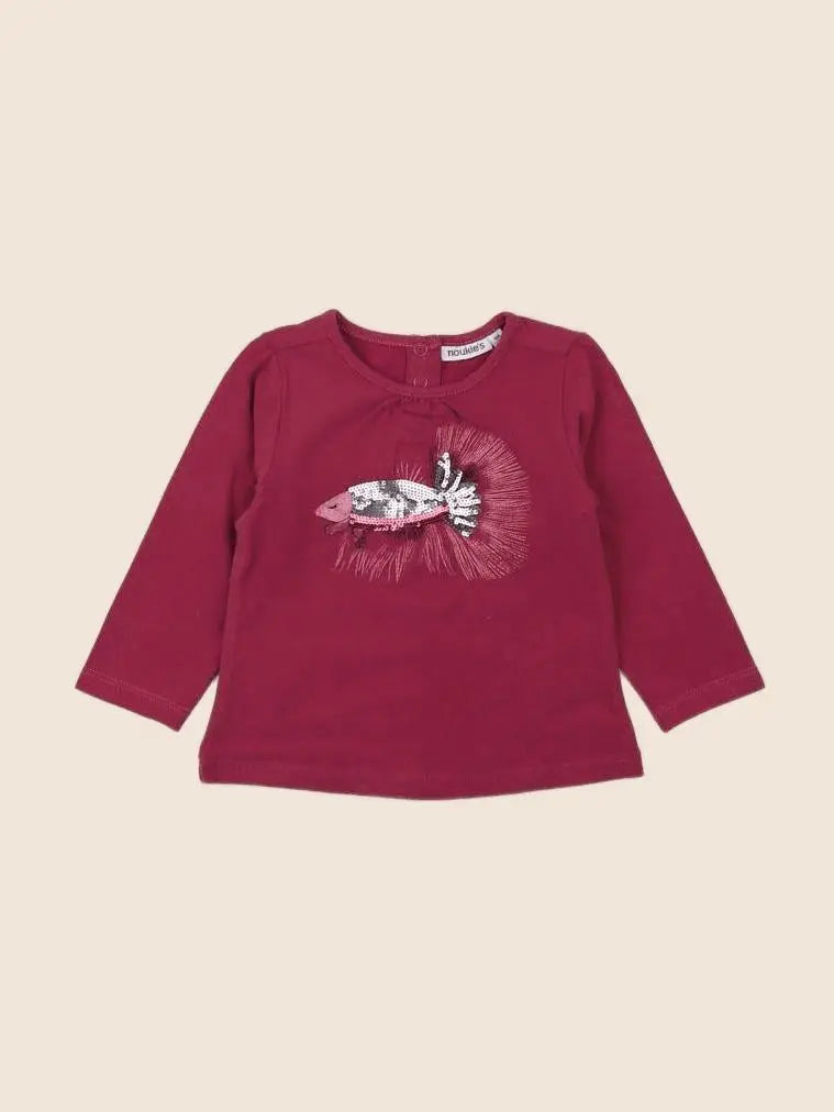 Noukie's - tee-shirt rouge - 9 mois