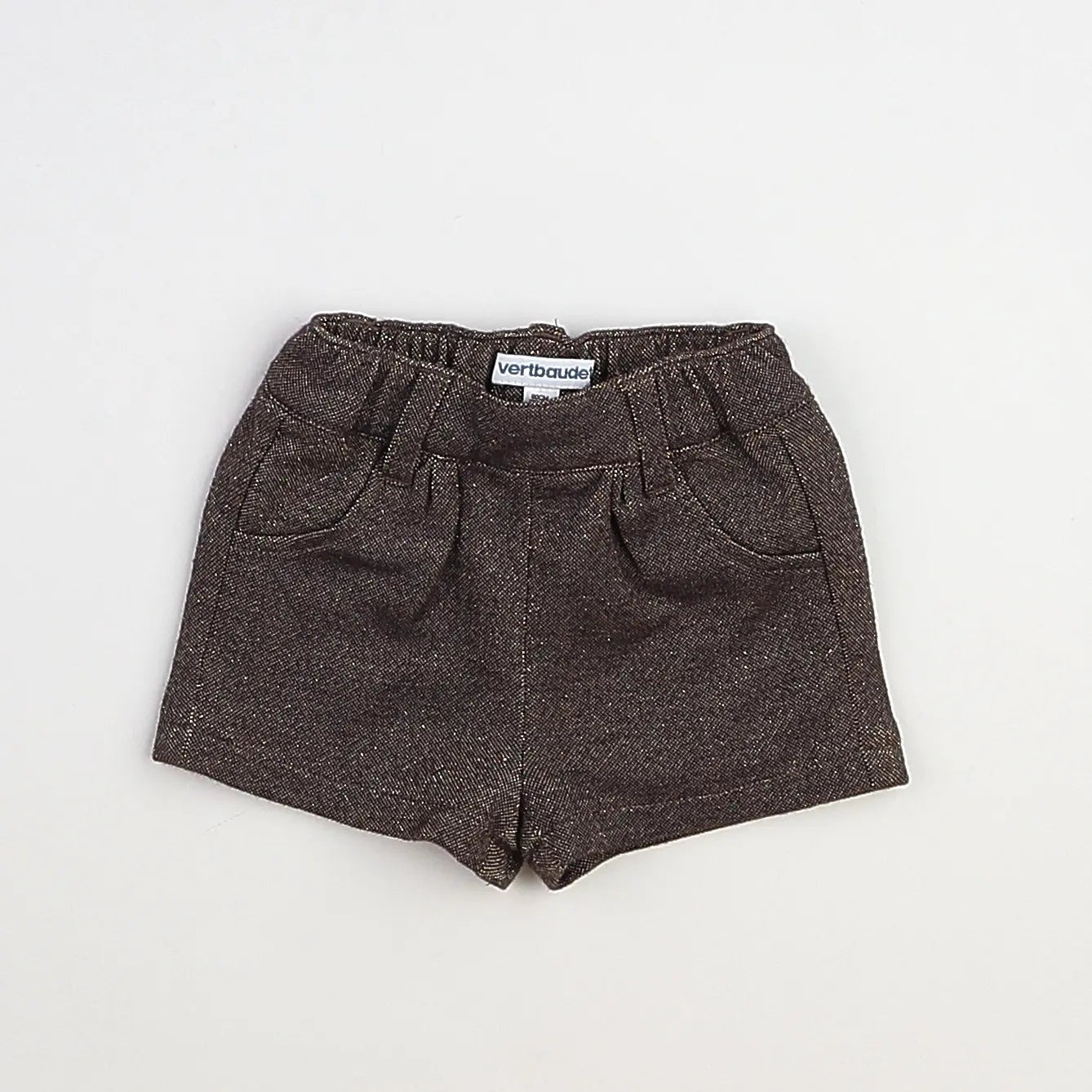 Vertbaudet - short marron - 3 mois