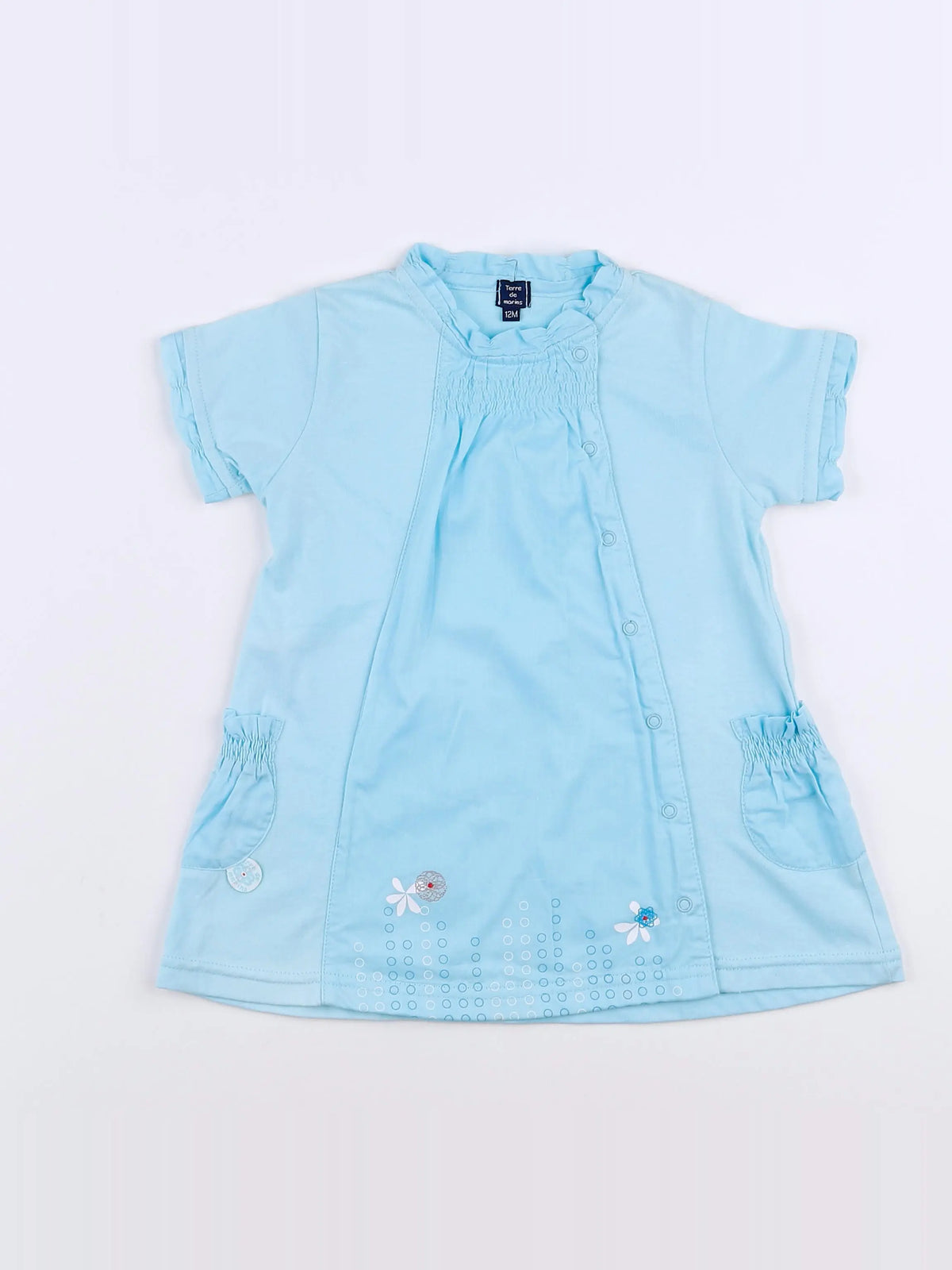Terre de marins - robe bleu - 12 mois
