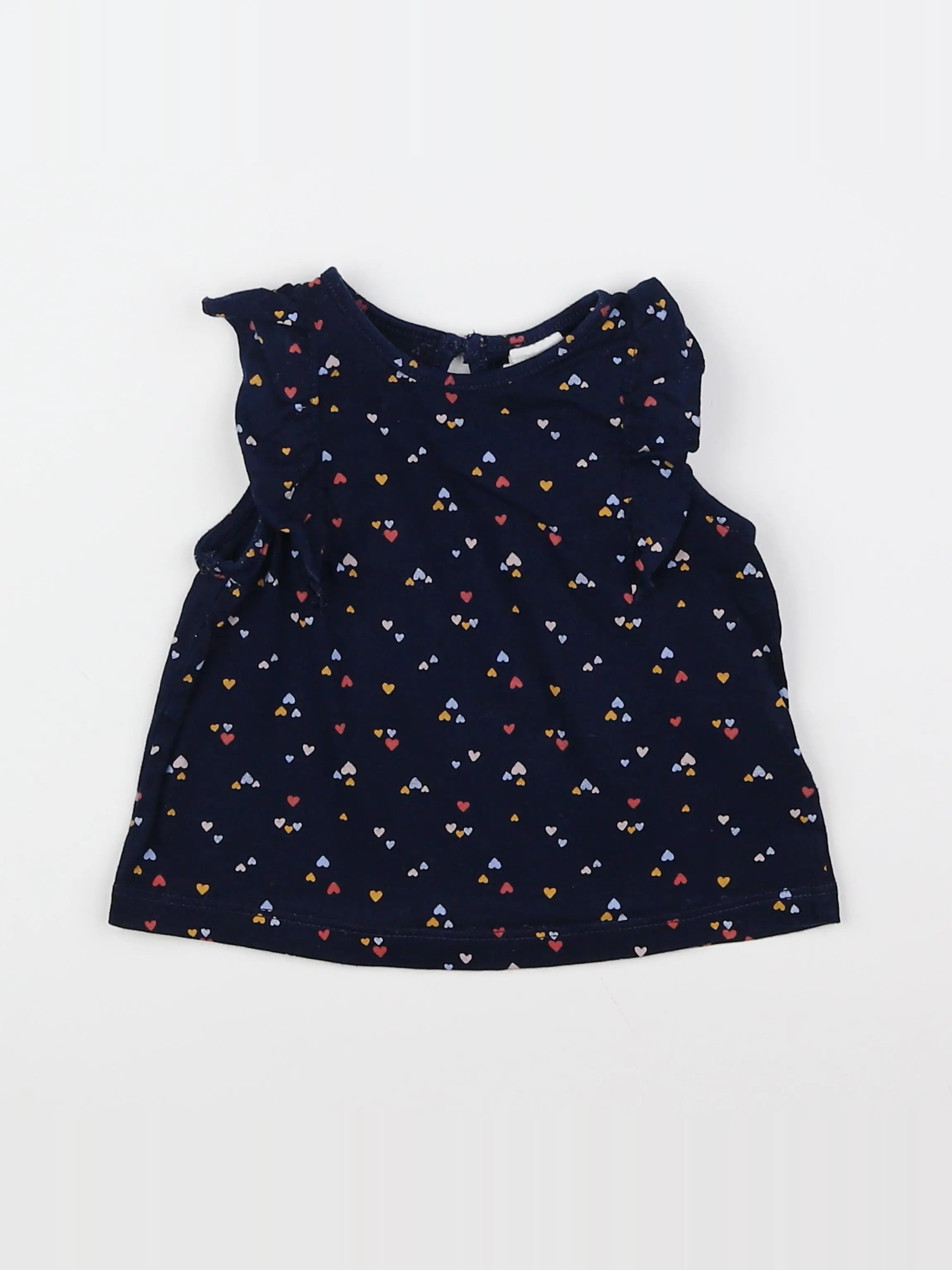 H&M - tee-shirt bleu - 6 mois