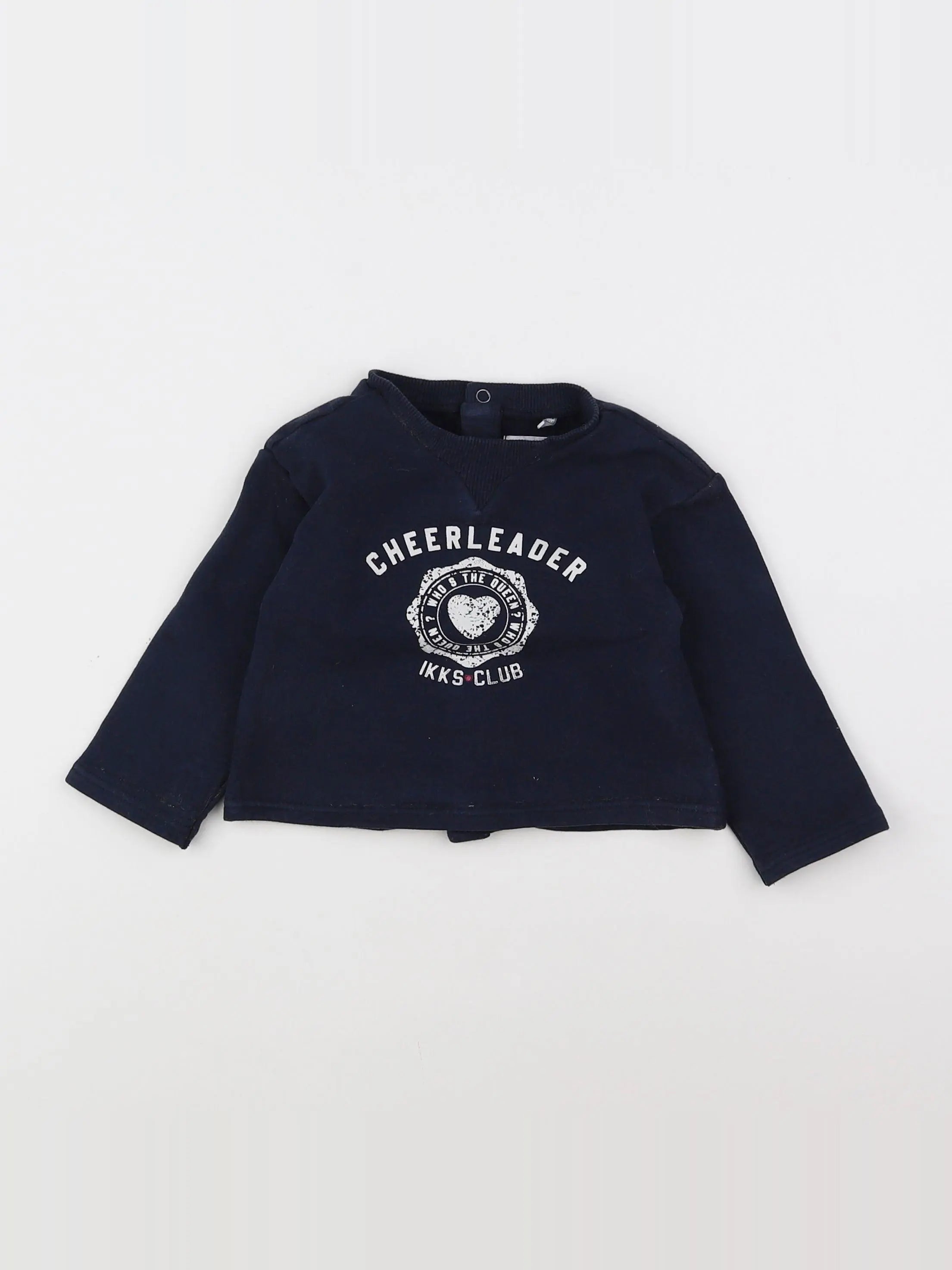 IKKS - sweat bleu - 18 mois