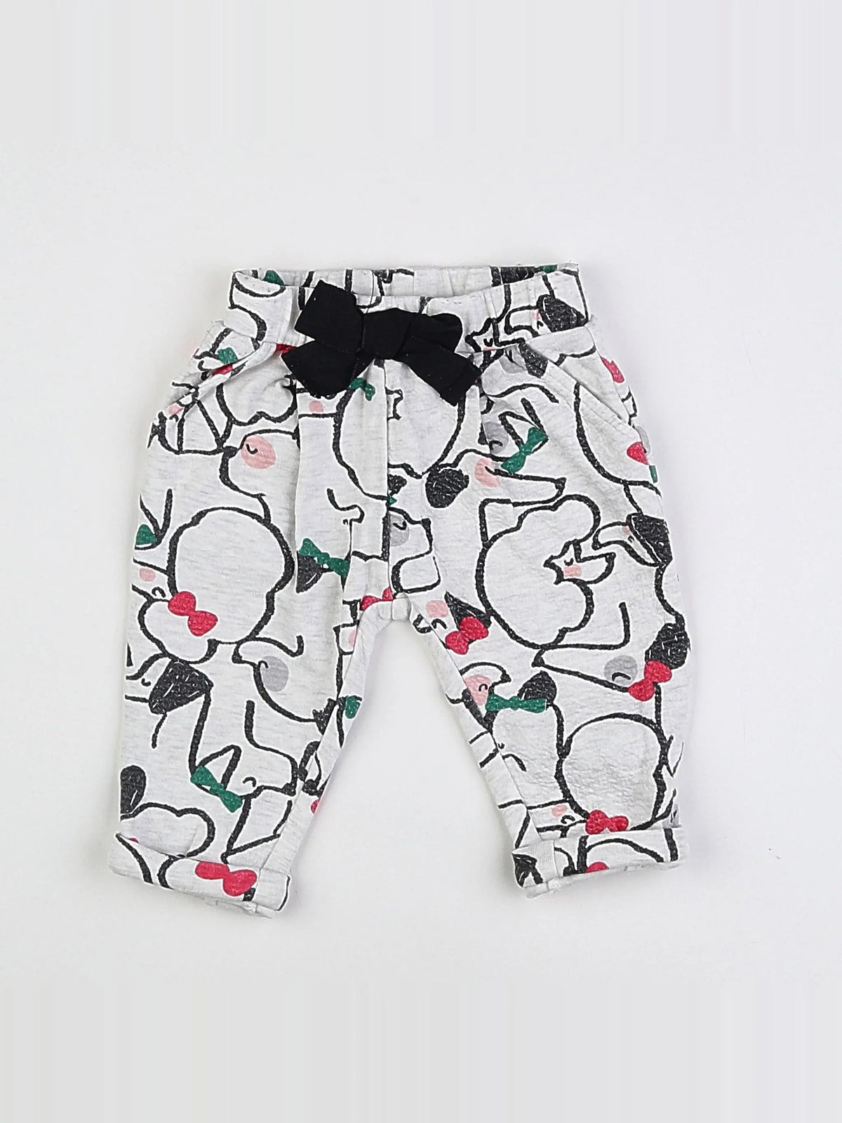Catimini - pantalon blanc, multicolore - 6 mois