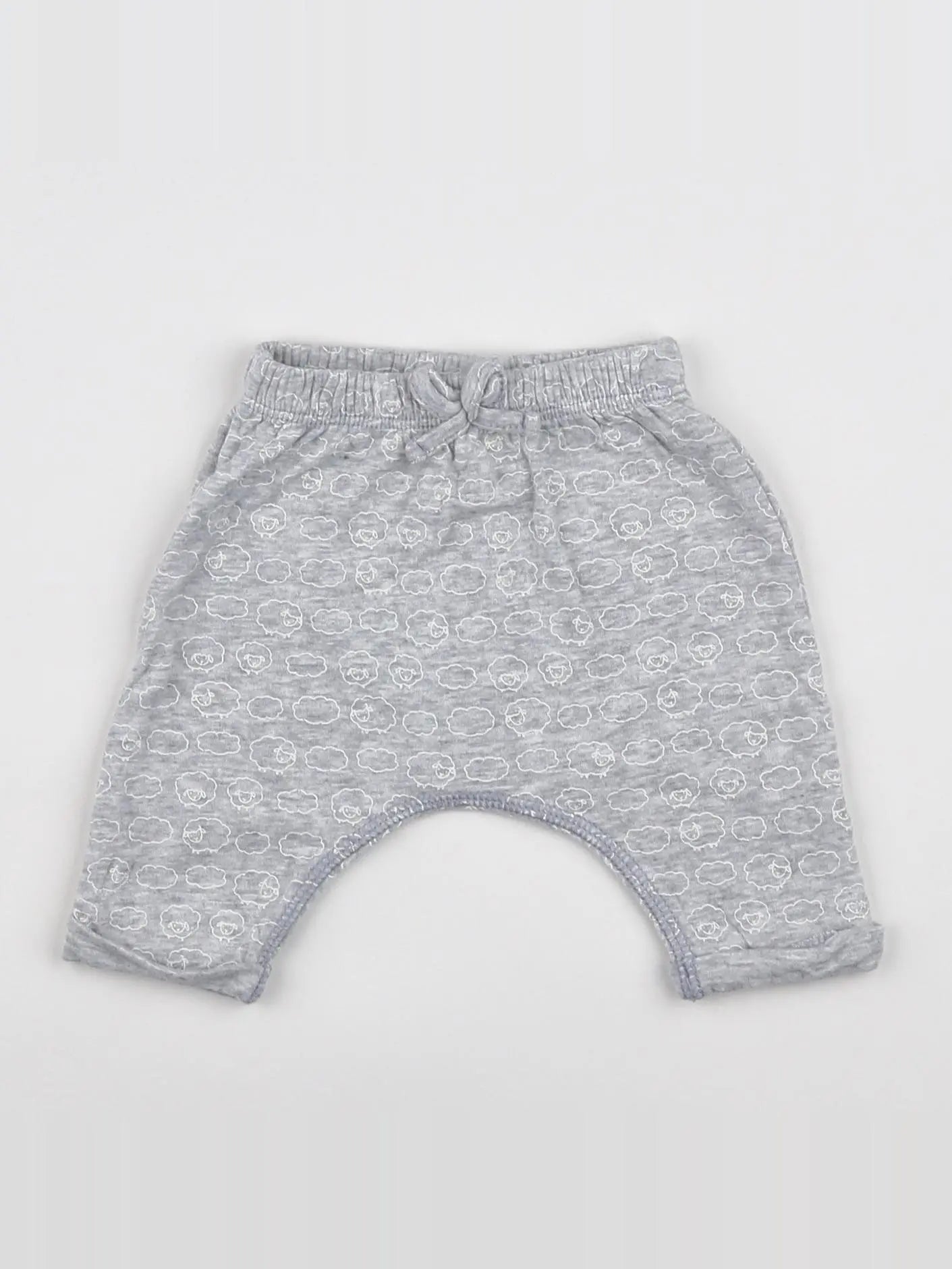 Vertbaudet - sarouel gris - 0 mois