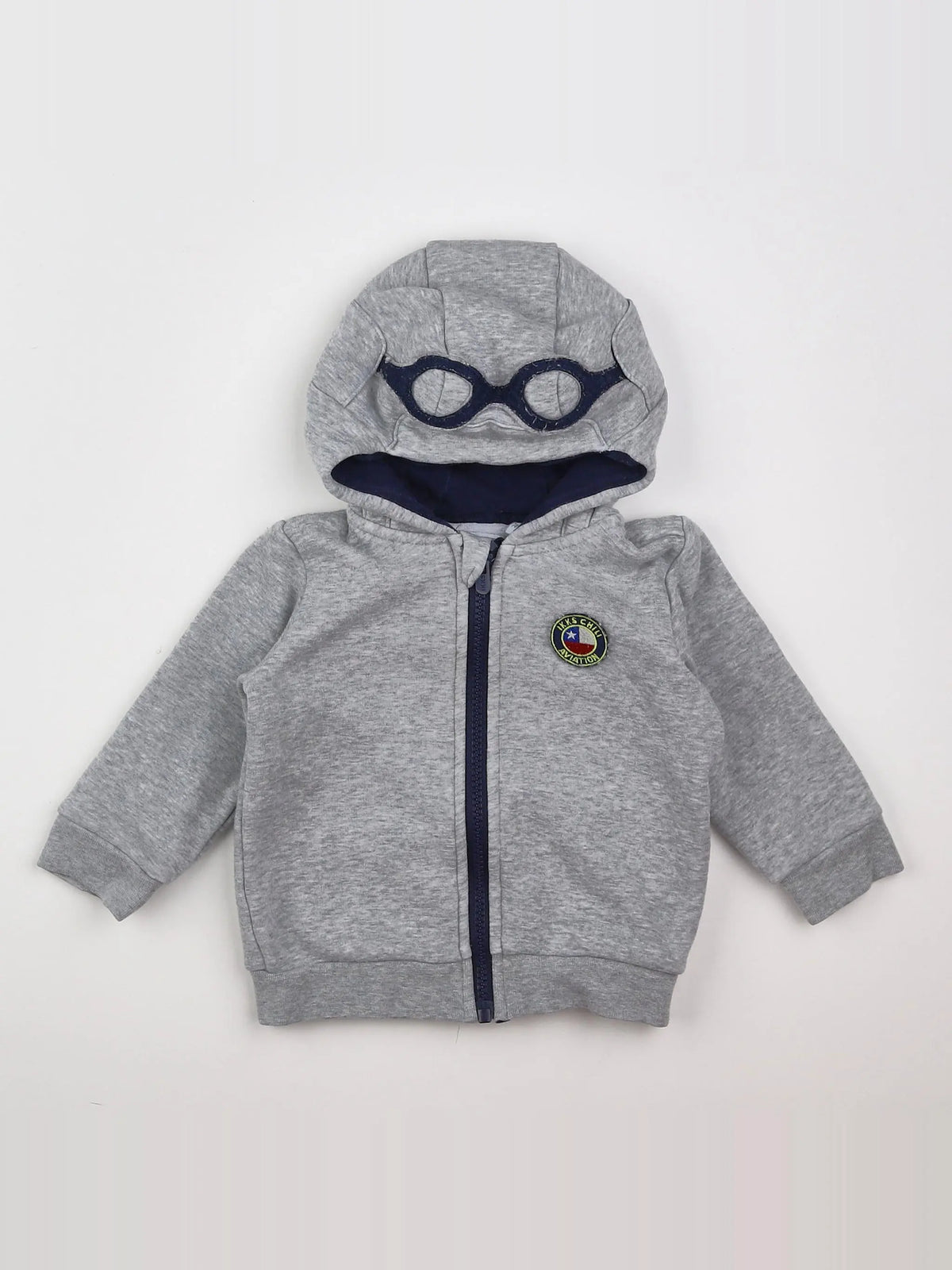 IKKS - sweat gris - 12 mois