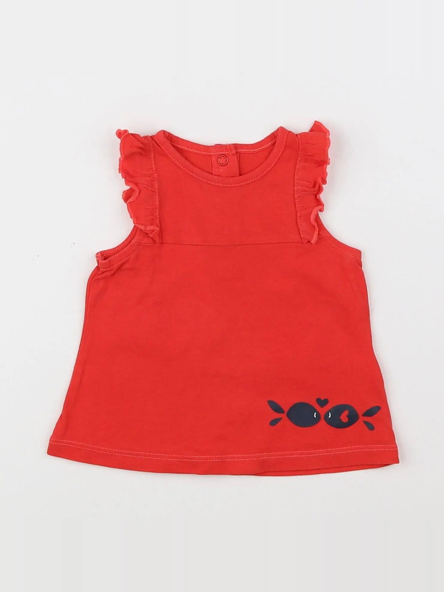 La Redoute - robe rouge - 3 mois