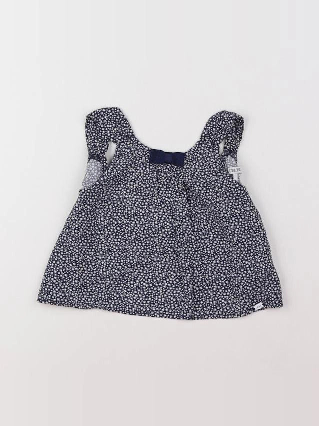 IKKS - blouse bleu - 12 mois