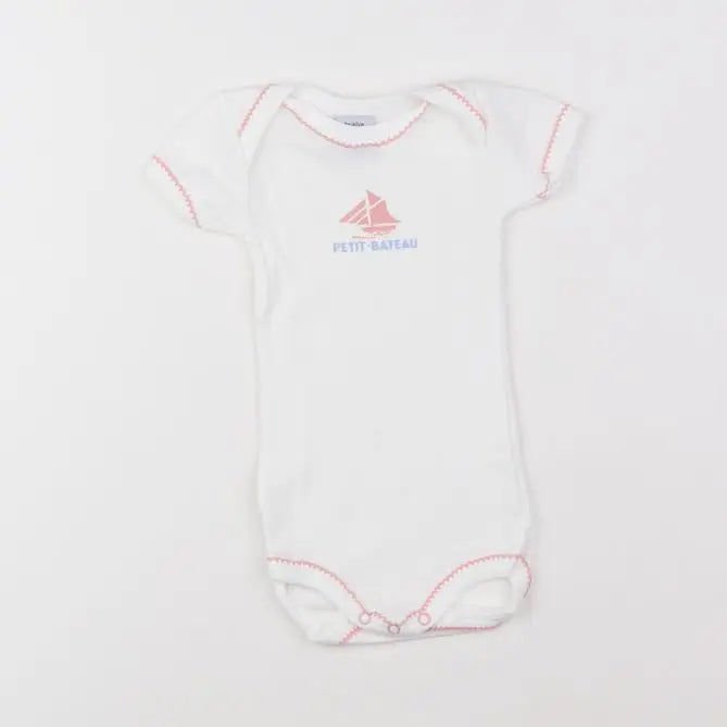 Petit Bateau - body blanc - 3 mois